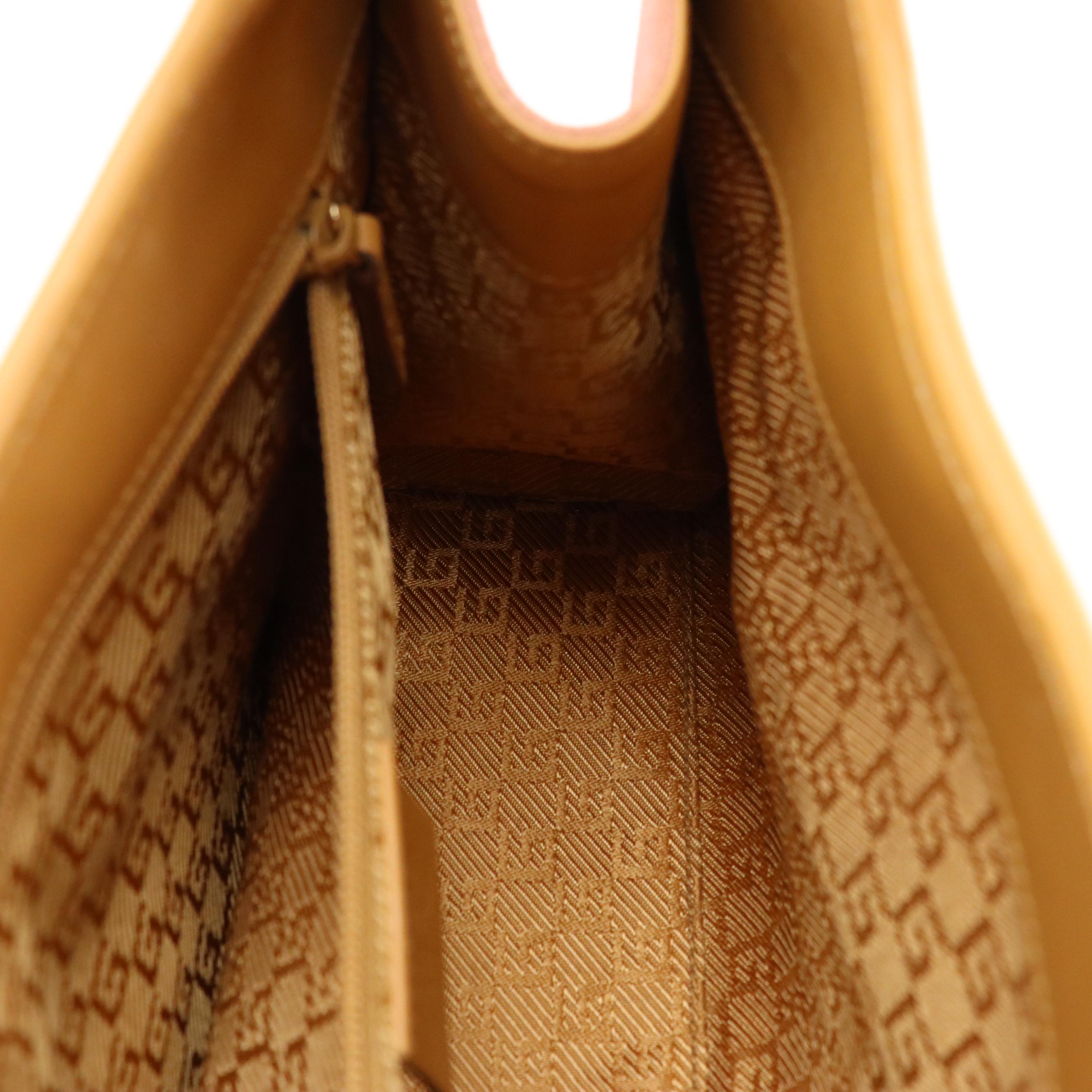 Gucci Jackie Bardot Shoulder Bag in Pink Suede and Brown Leather Trim