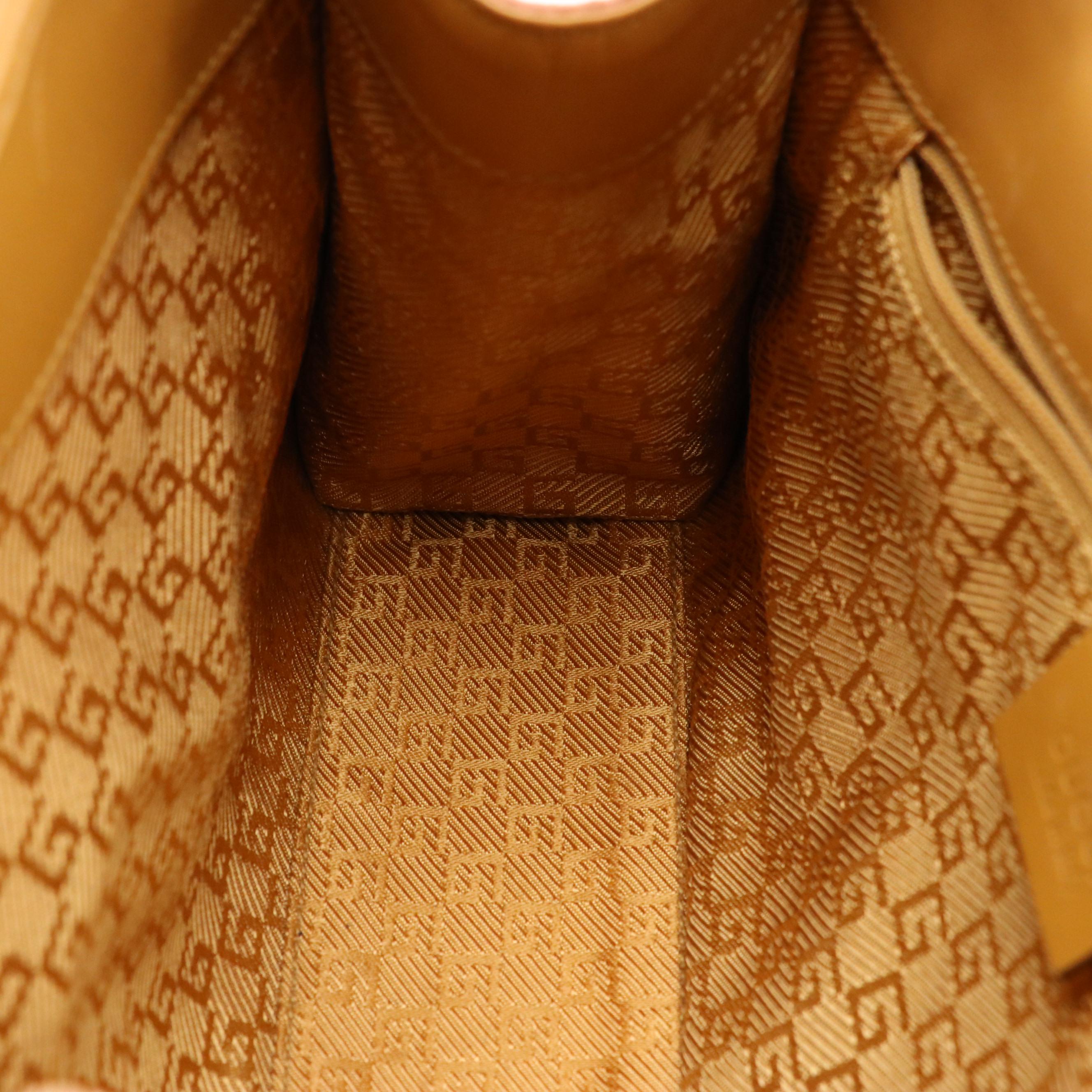 Gucci Jackie Bardot Shoulder Bag in Pink Suede and Brown Leather Trim