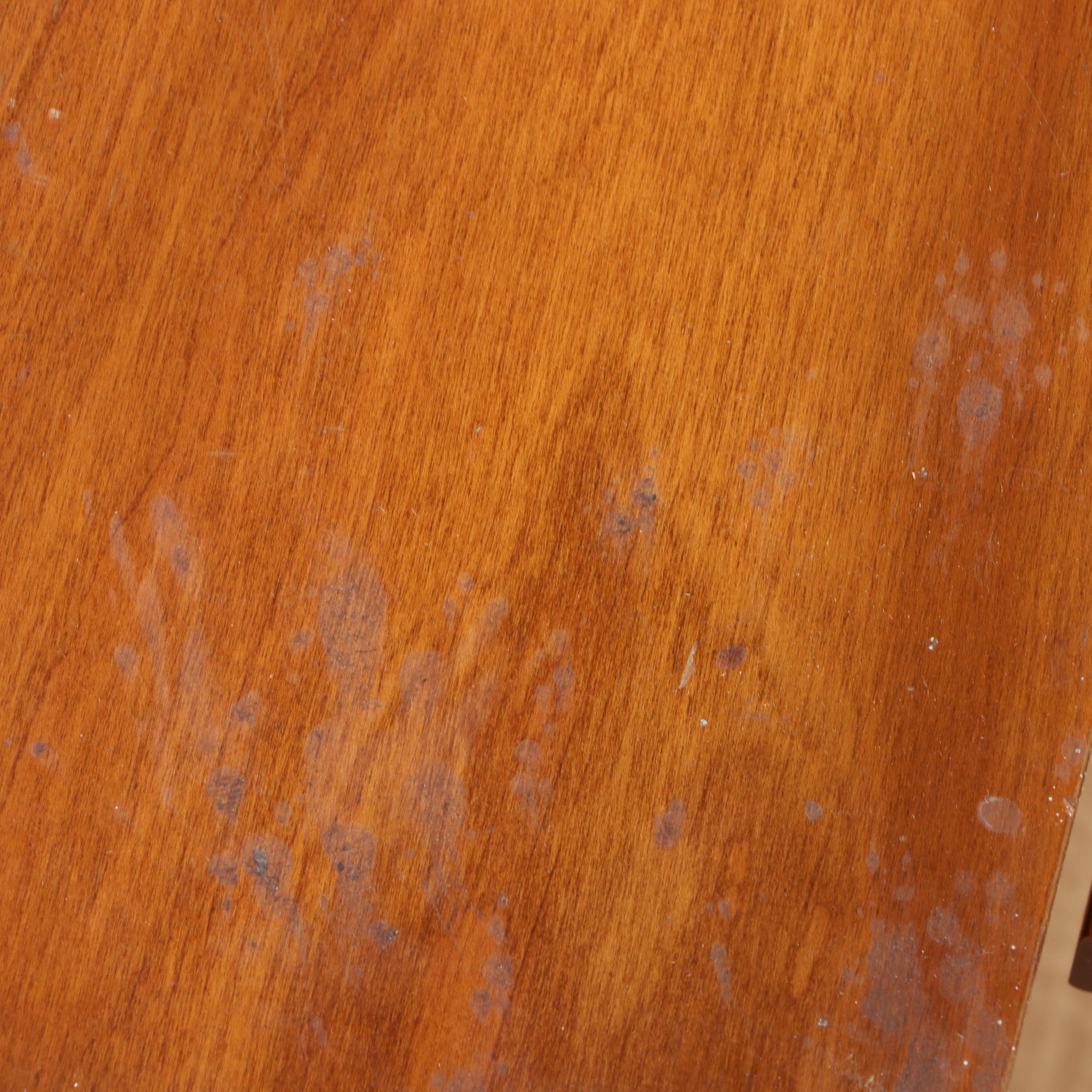 Pair of Dixie Mid Century Modern Cherrywood-Veneered Side Tables