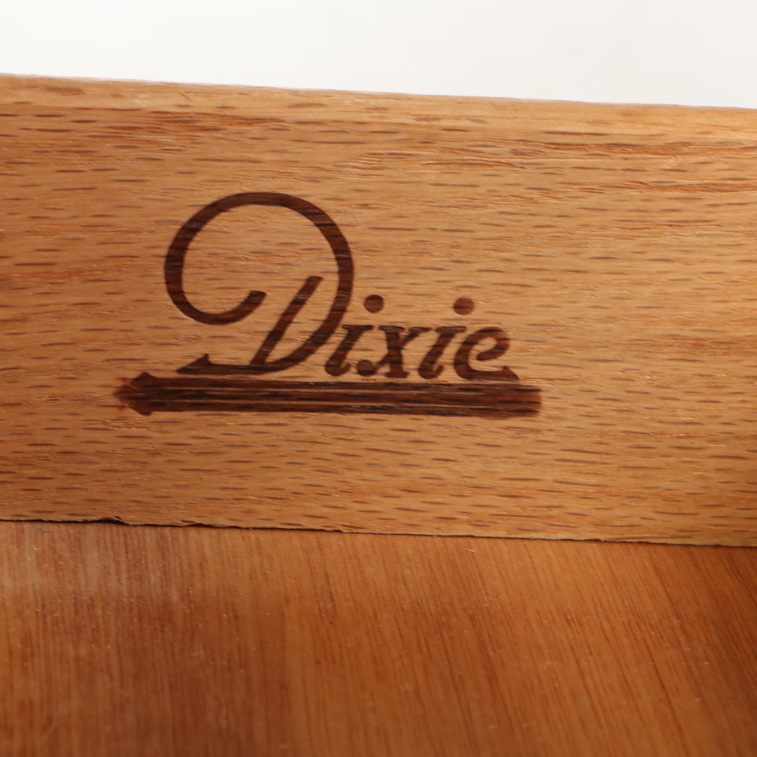 Pair of Dixie Mid Century Modern Cherrywood-Veneered Side Tables