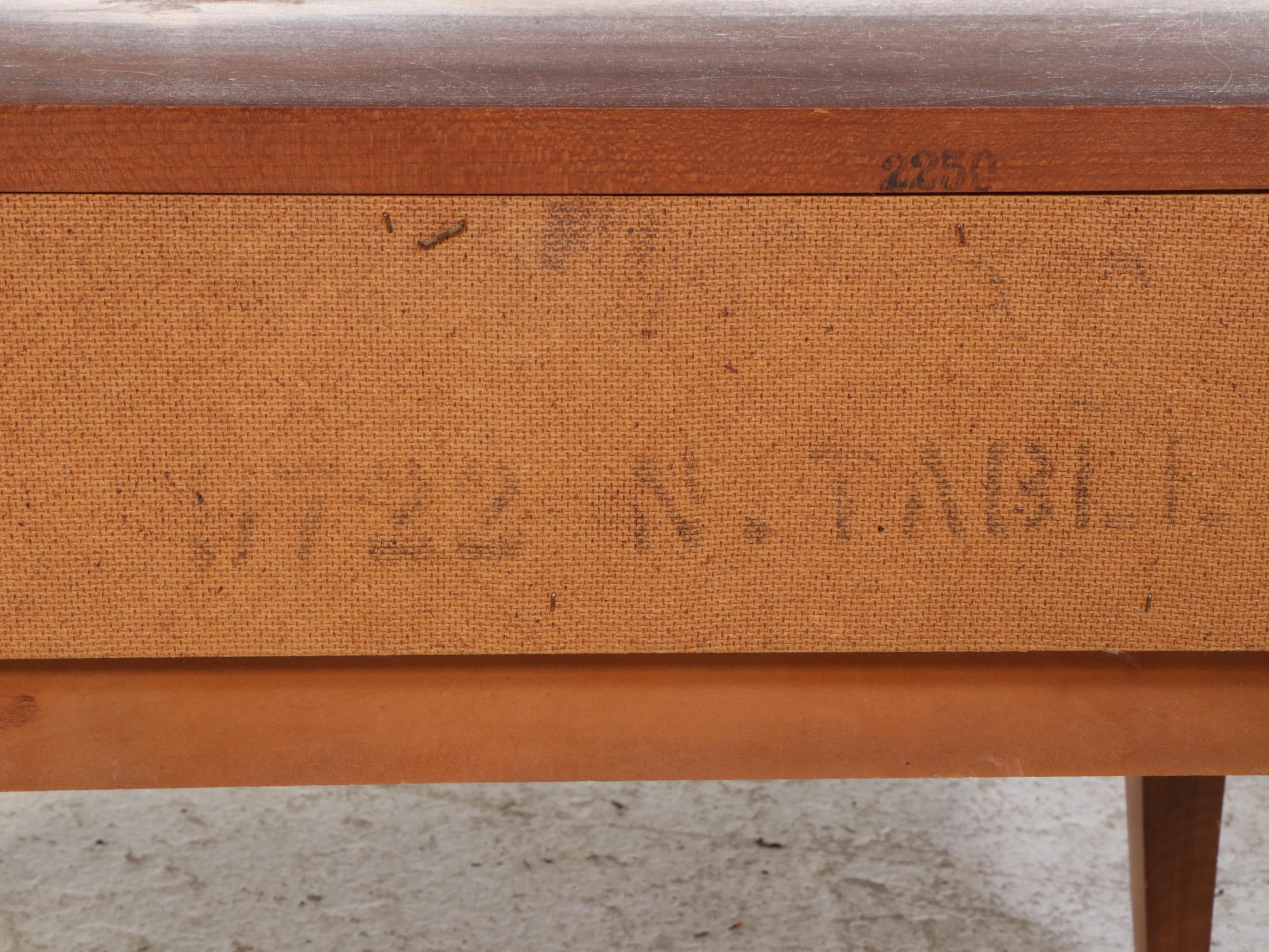 Pair of Dixie Mid Century Modern Cherrywood-Veneered Side Tables