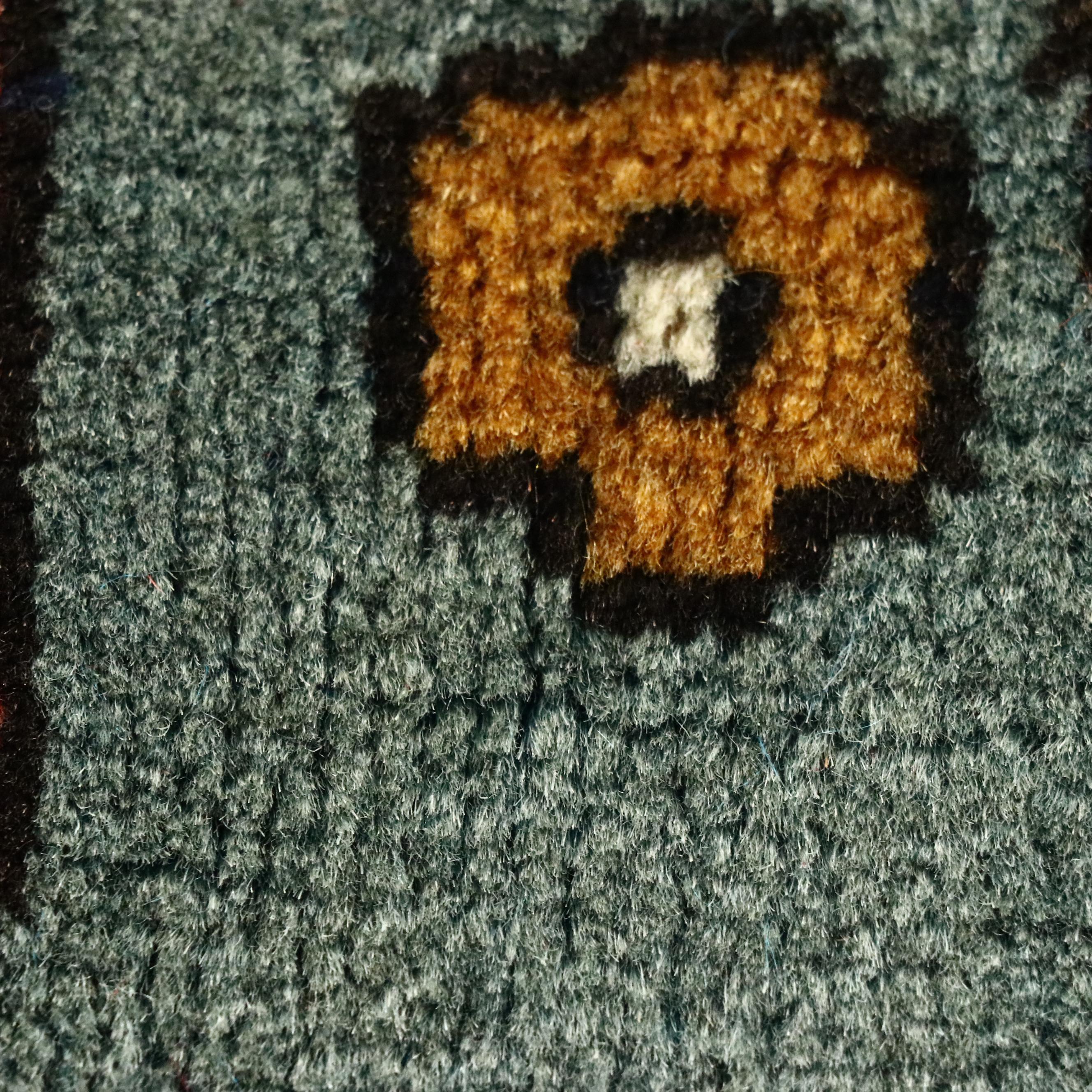 2'2 x 2'3 Hand-Knotted Northwest Persian Pictorial Accent Rug