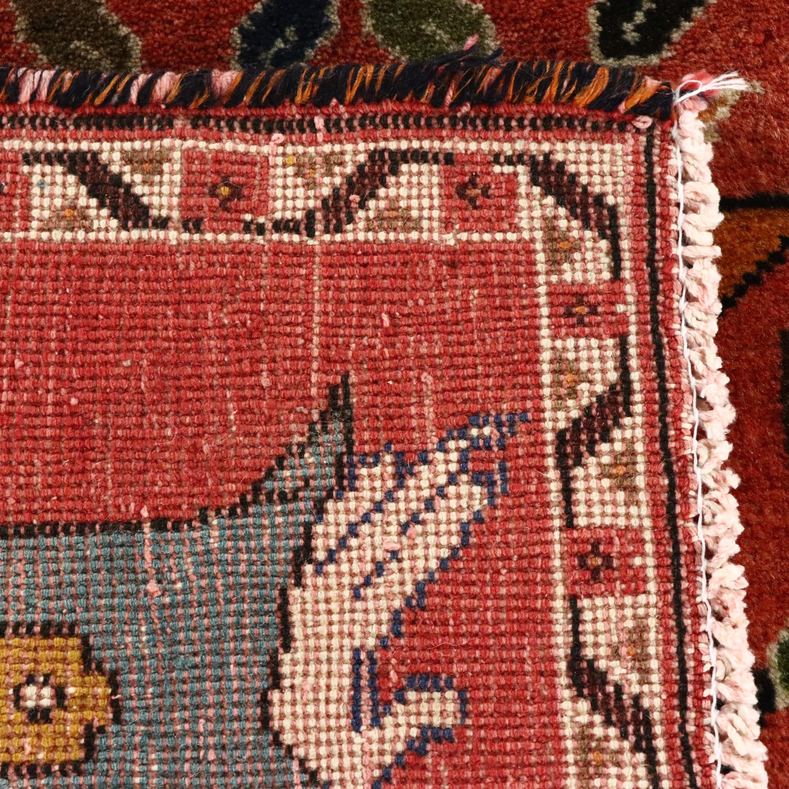 2'2 x 2'3 Hand-Knotted Northwest Persian Pictorial Accent Rug