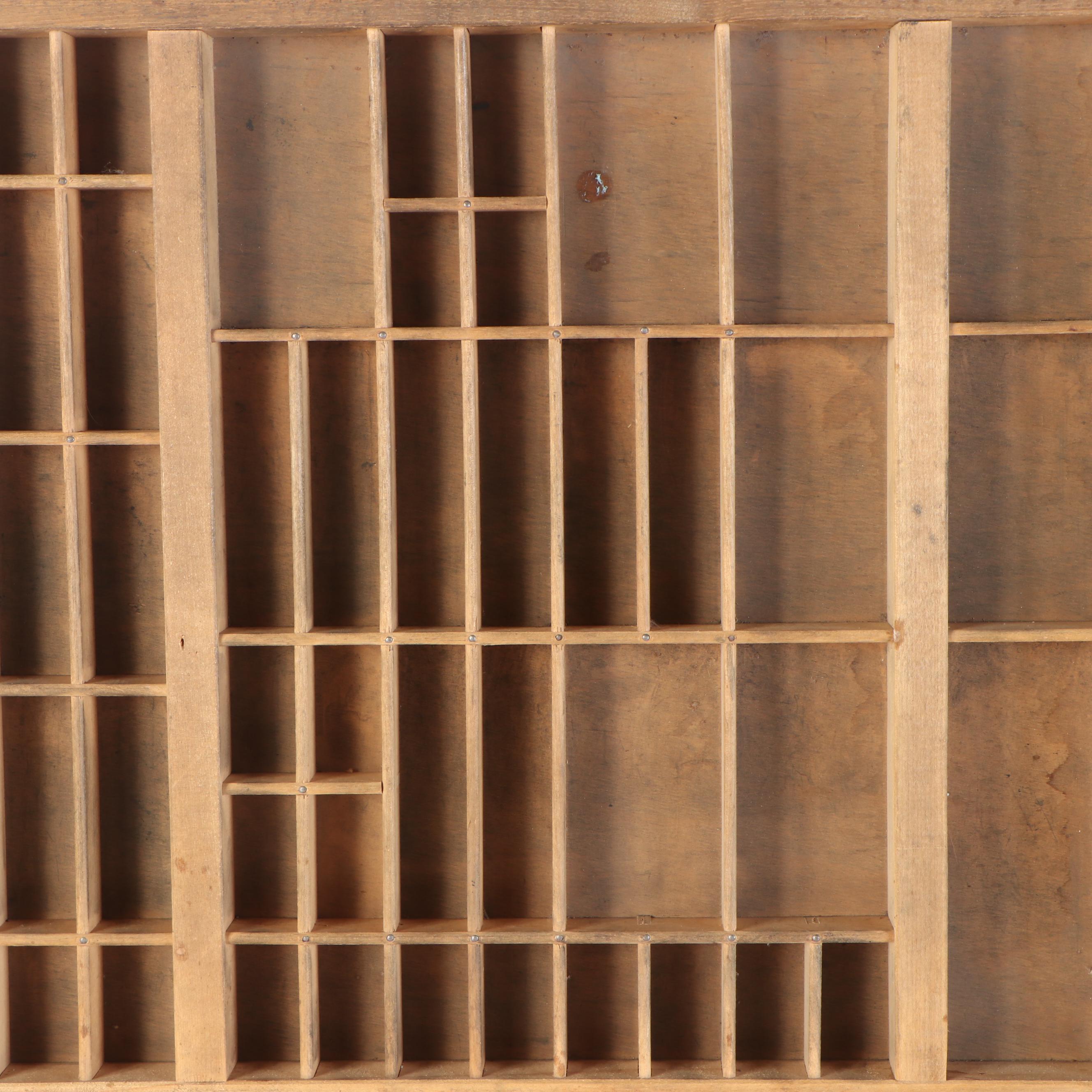 Letterpress Printer's Typesetting Tray