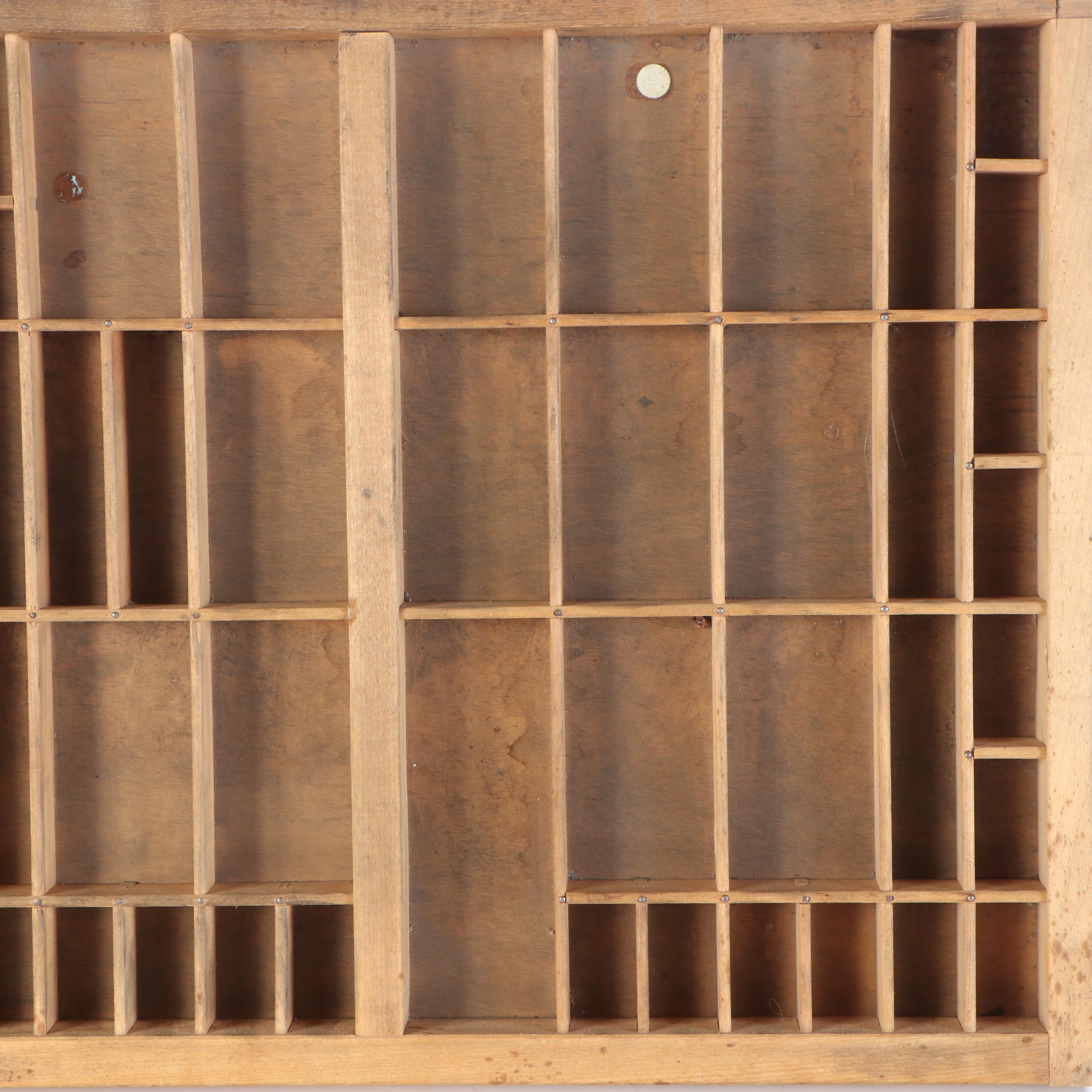 Letterpress Printer's Typesetting Tray