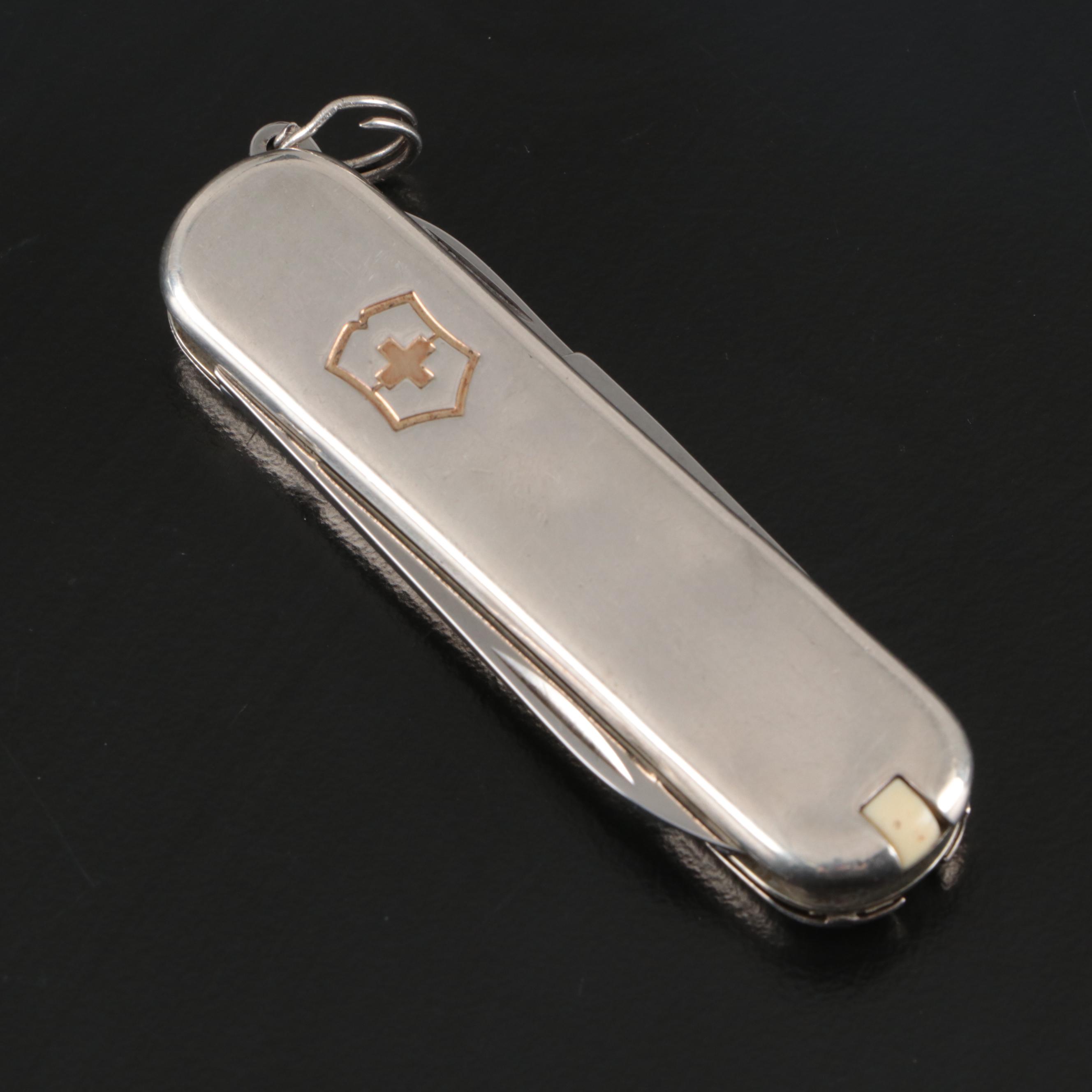 Tiffany & Co. 18K Gold and Sterling Silver Capped Swiss Army Knife