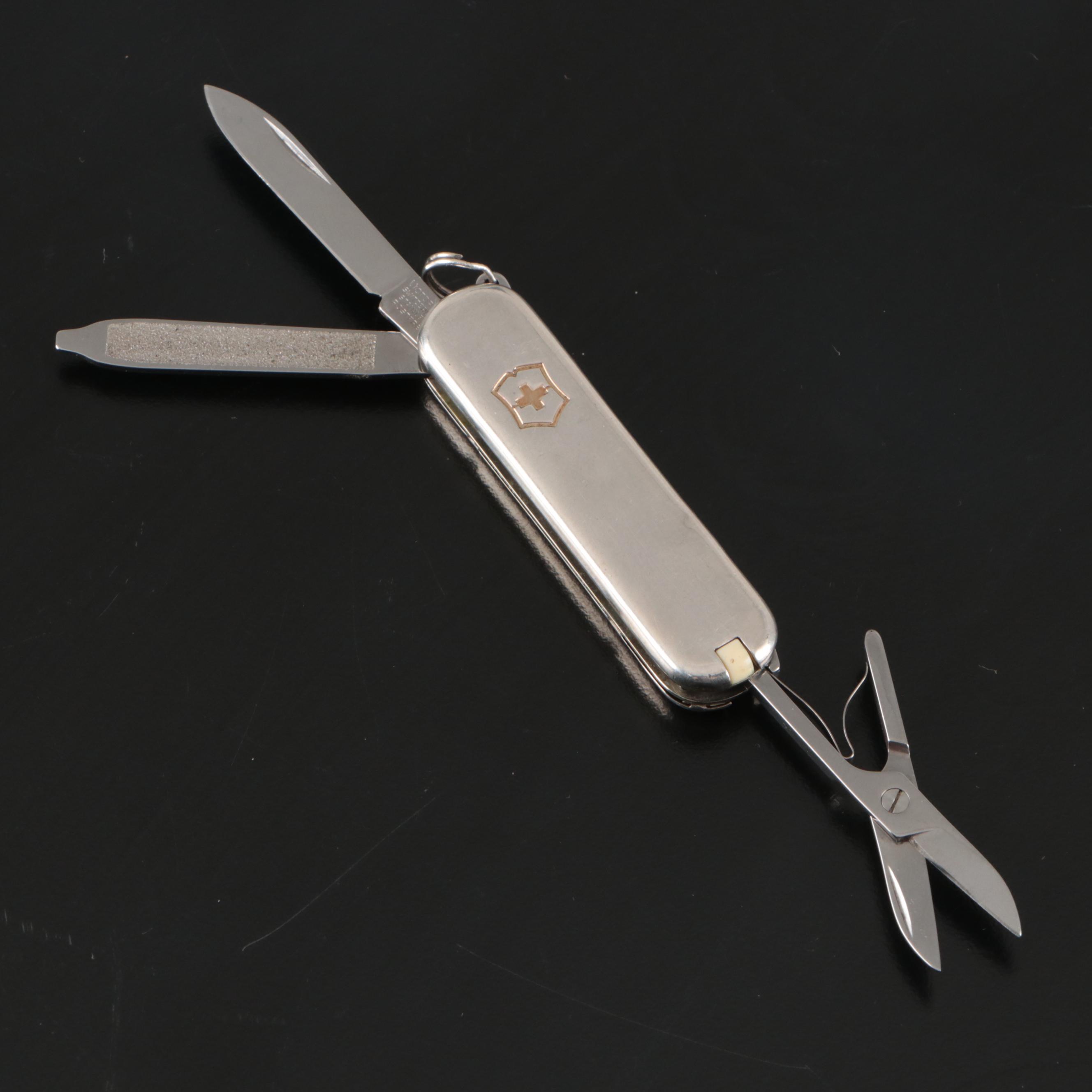 Tiffany & Co. 18K Gold and Sterling Silver Capped Swiss Army Knife