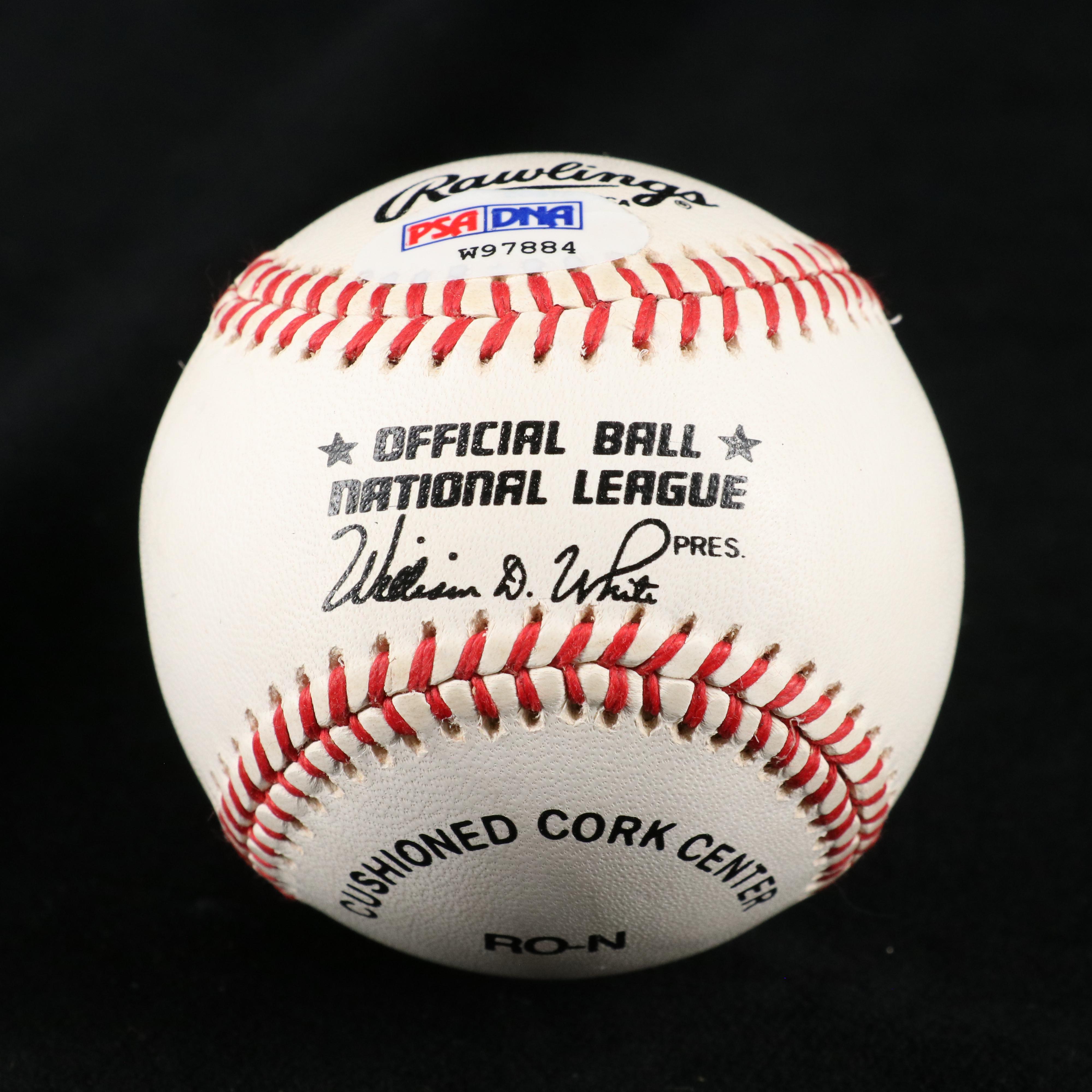 Pete Rose Signed Rawlings Official National League Baseball, PSA