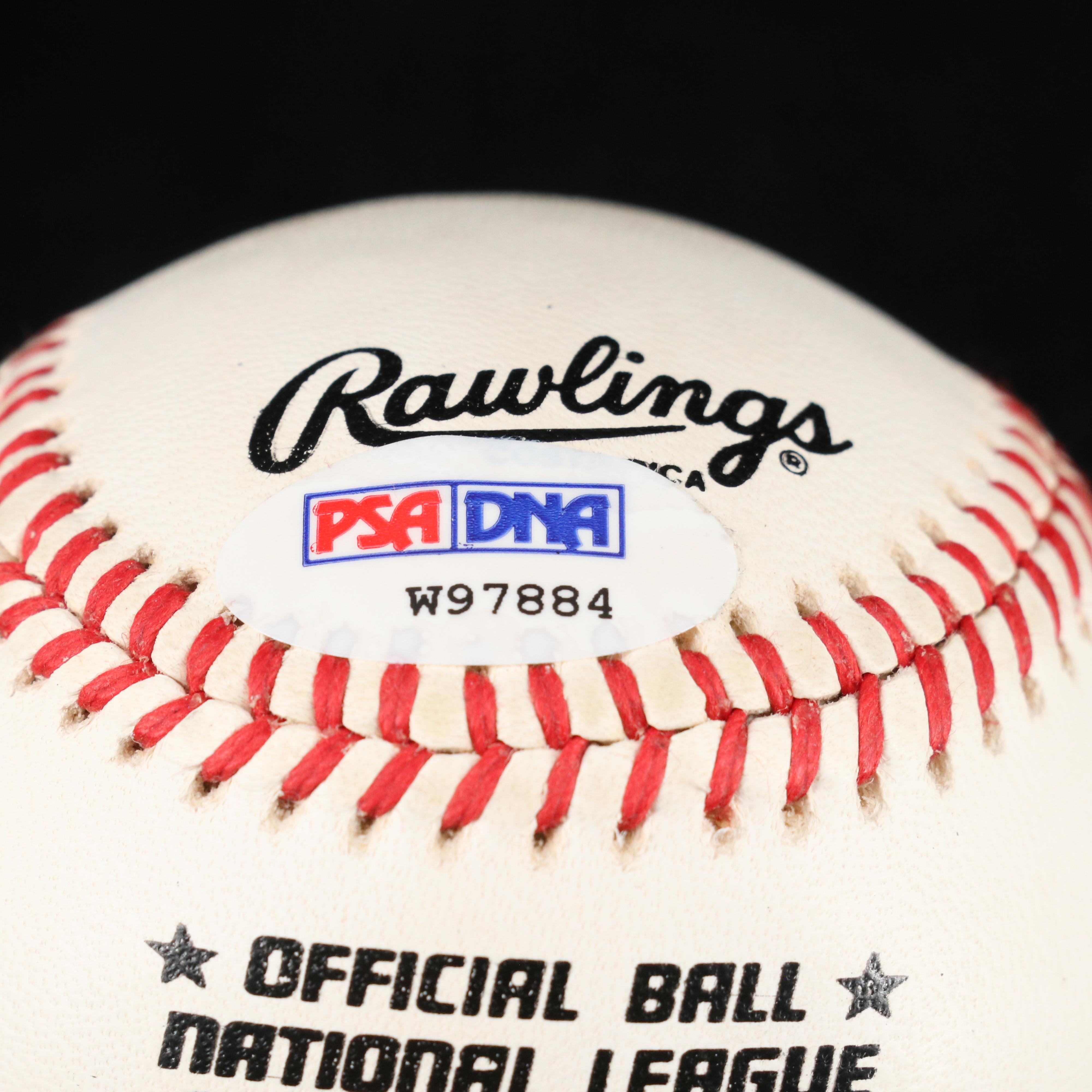 Pete Rose Signed Rawlings Official National League Baseball, PSA