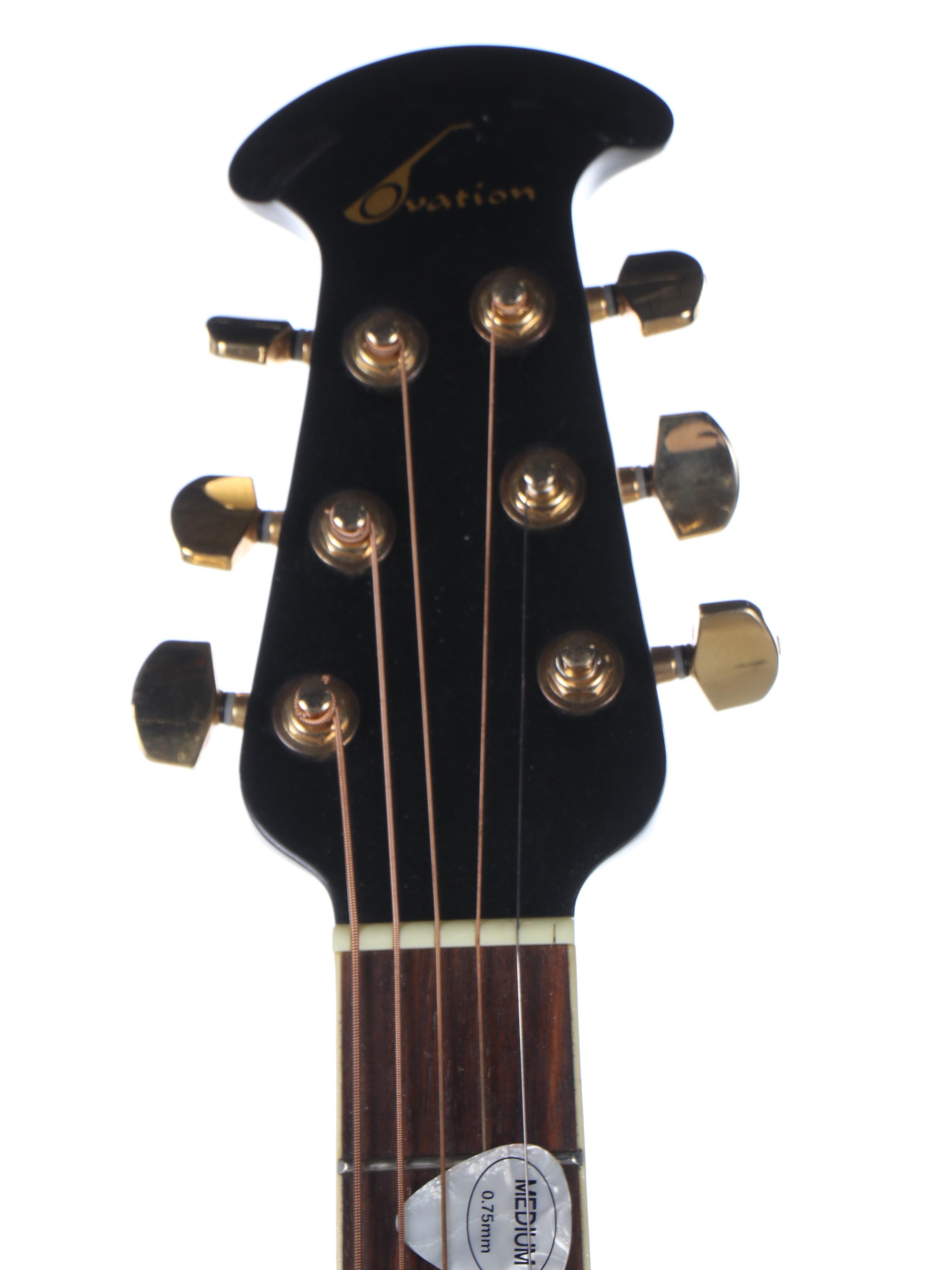 Ovation Standard Elite Acoustic Electric Guitar with Hardshell Case and Stand