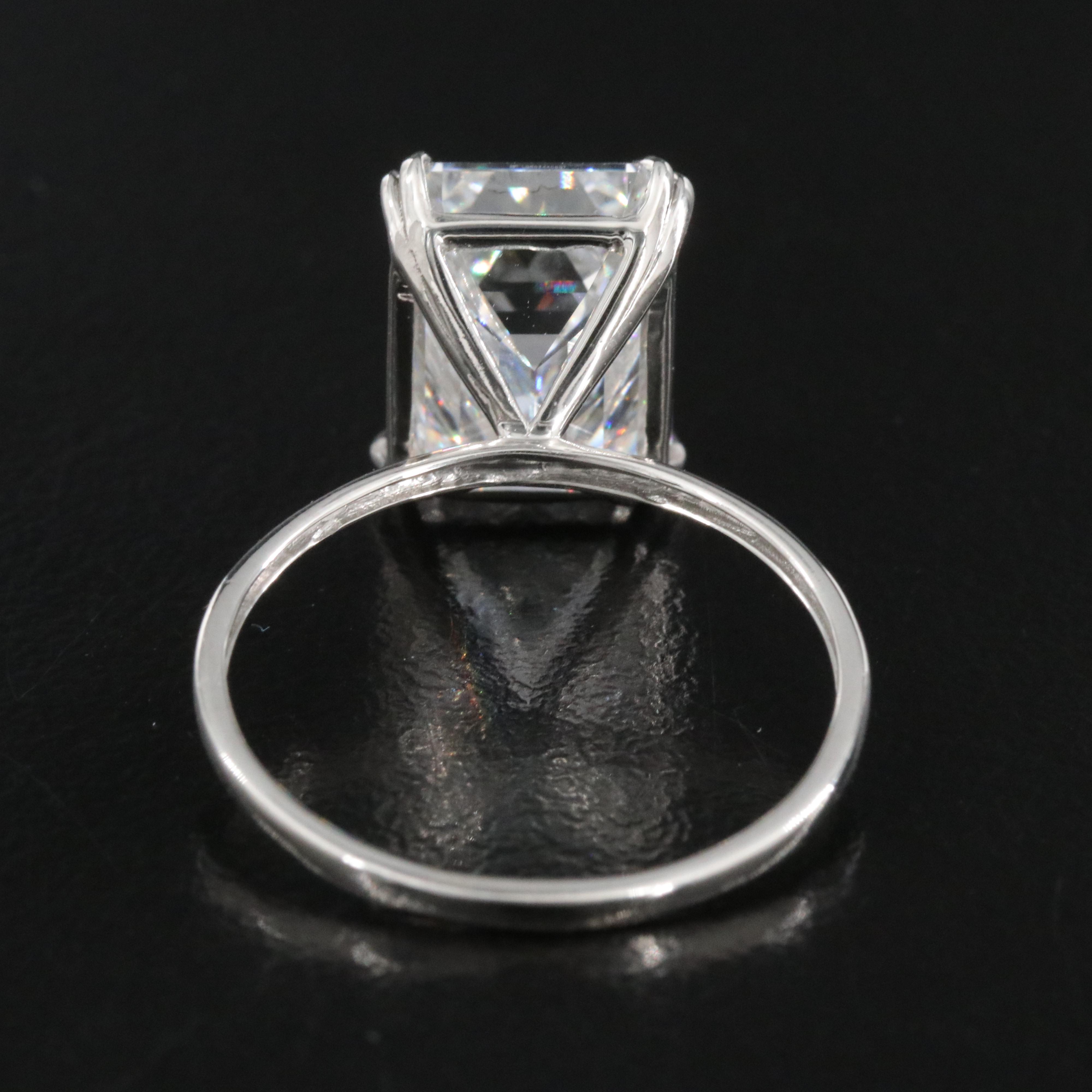 Platinum 6.21 CT Lab Grown Diamond Ring with IGI Report