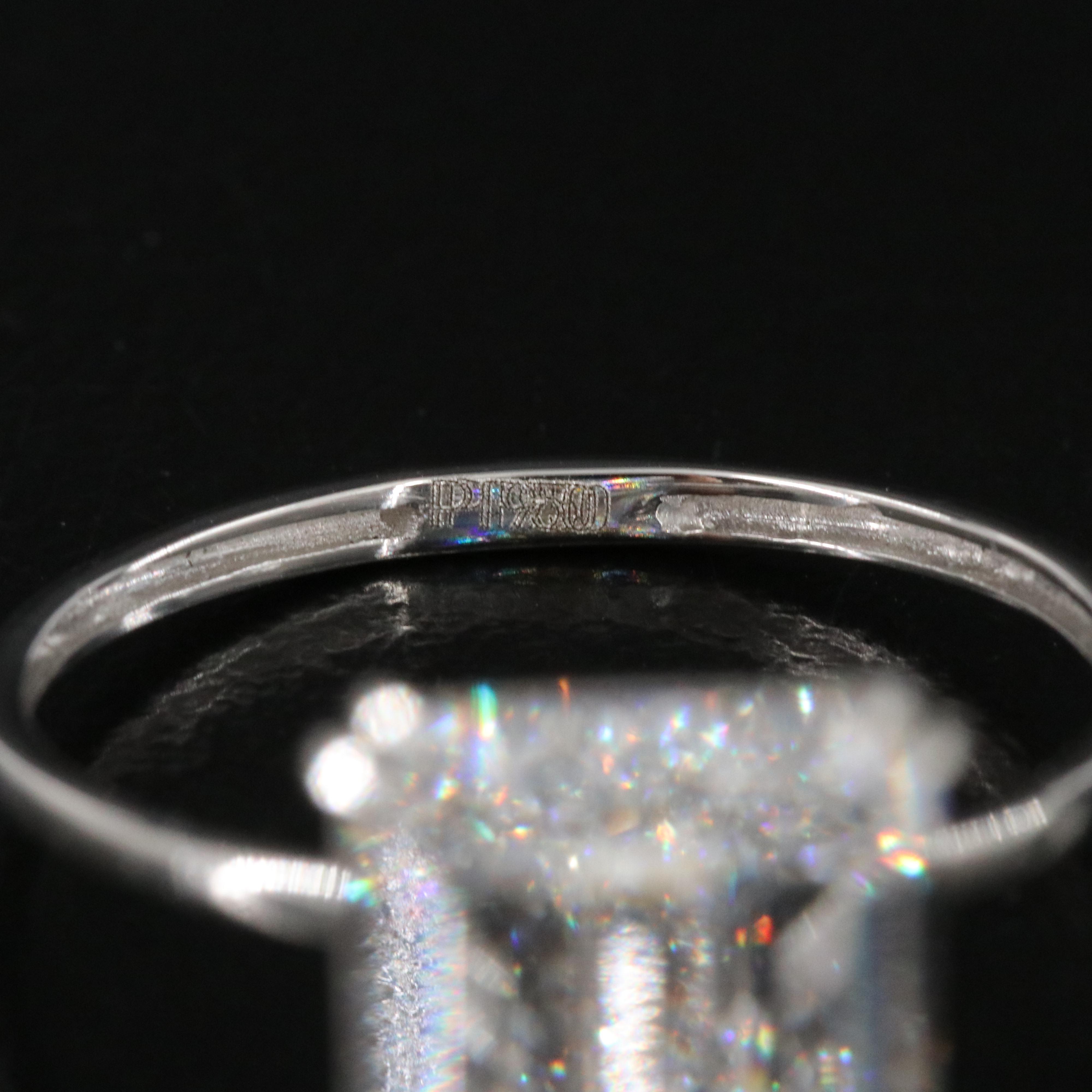 Platinum 6.21 CT Lab Grown Diamond Ring with IGI Report