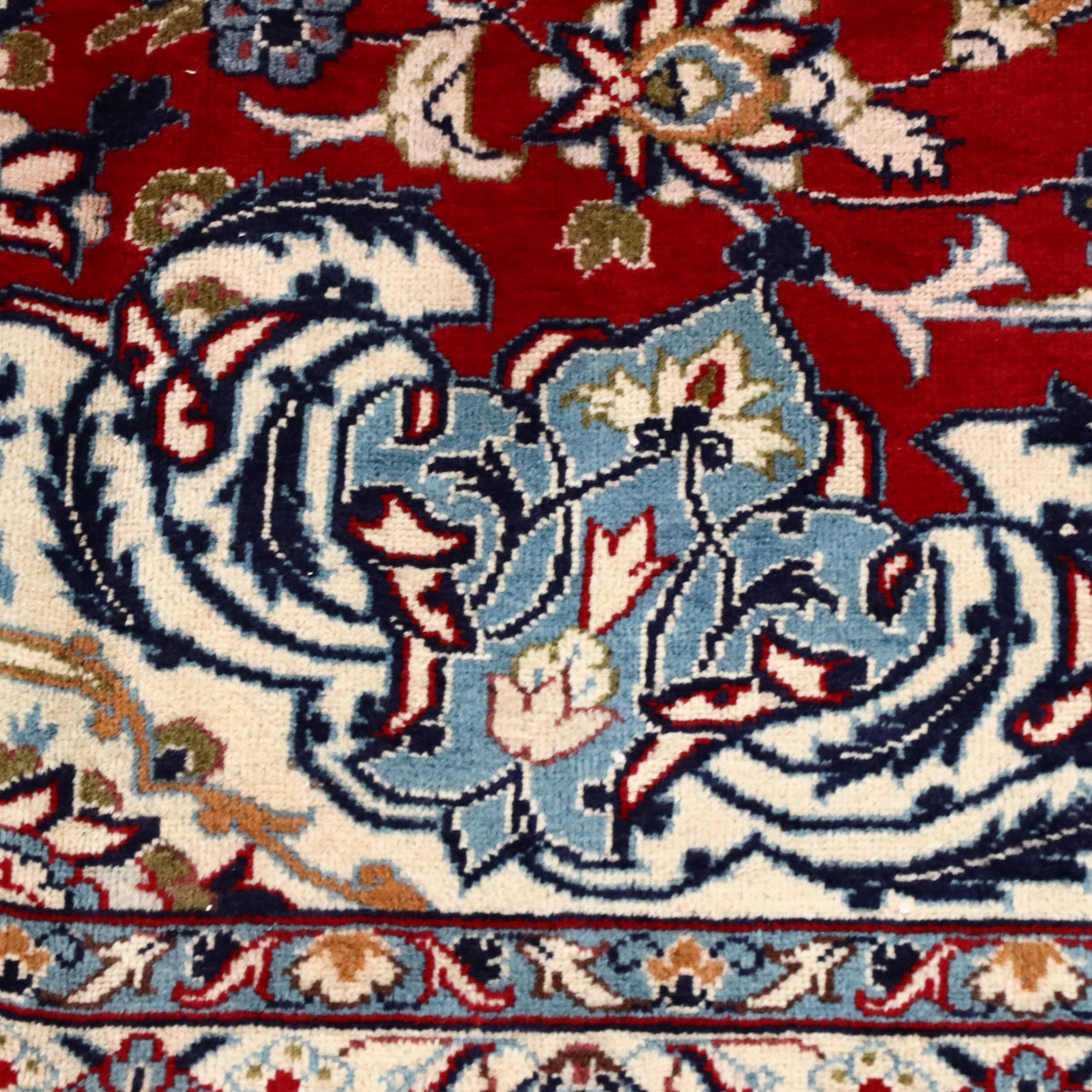 9'8 x 13'3 Hand-Knotted Persian Mashhad Room Sized Rug