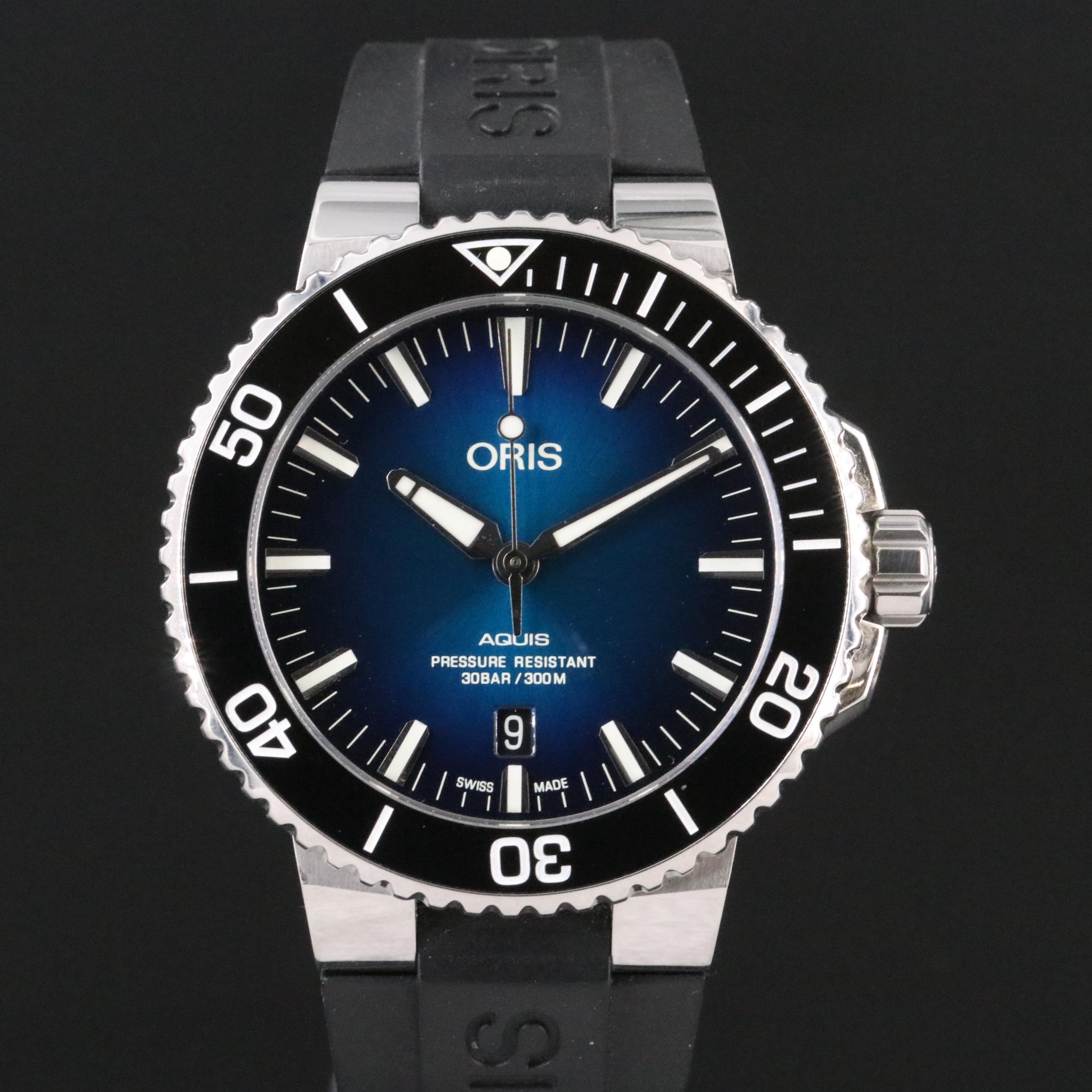 Oris Aquis Clipperton Limited Edition Blue Dial 43.5mm Steel Automatic Watch