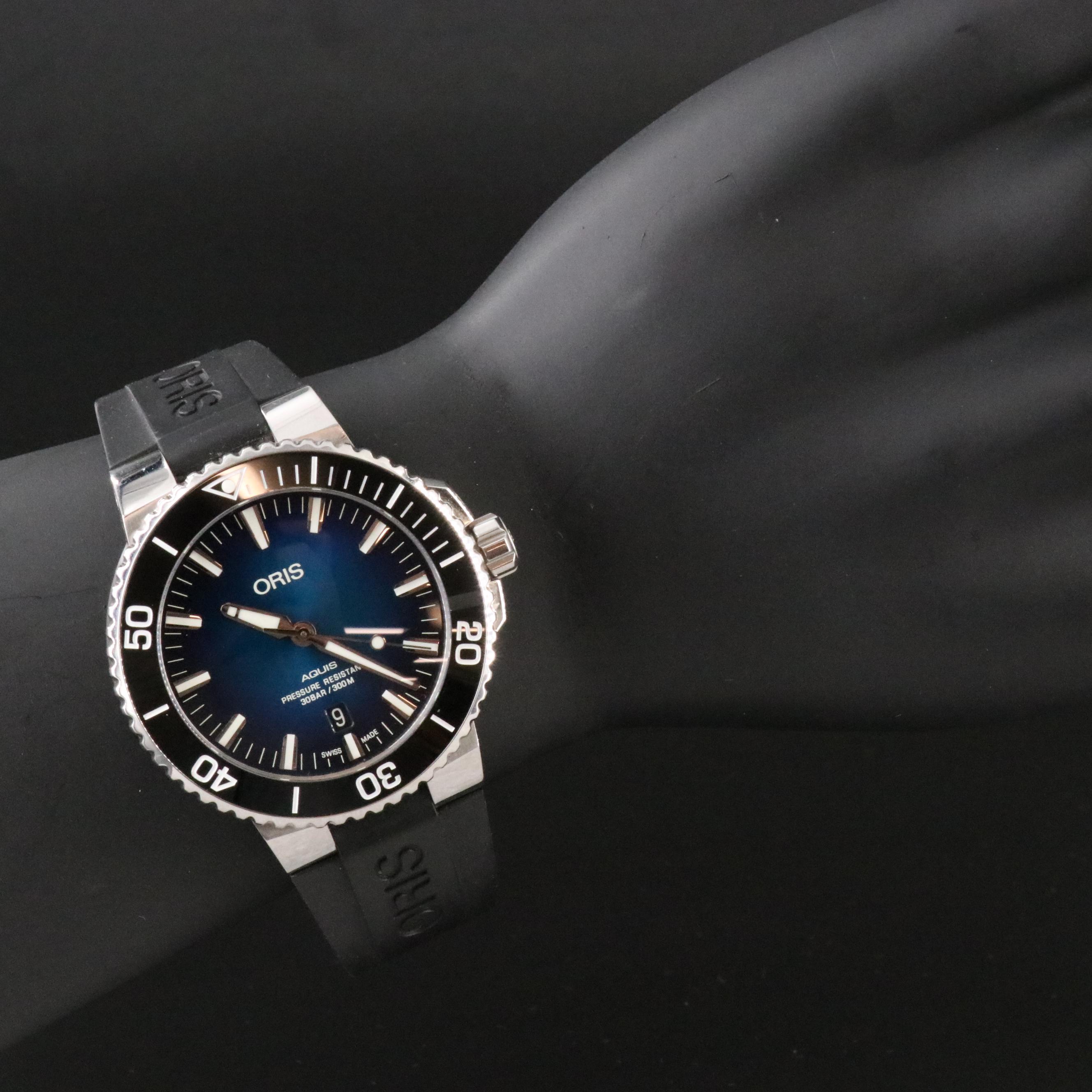 Oris Aquis Clipperton Limited Edition Blue Dial 43.5mm Steel Automatic Watch