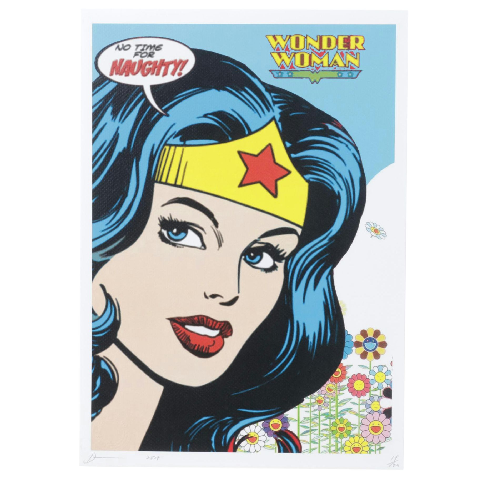 Death NYC Pop Art Graphic Print Featuring Wonder Woman x Murakami, 2025