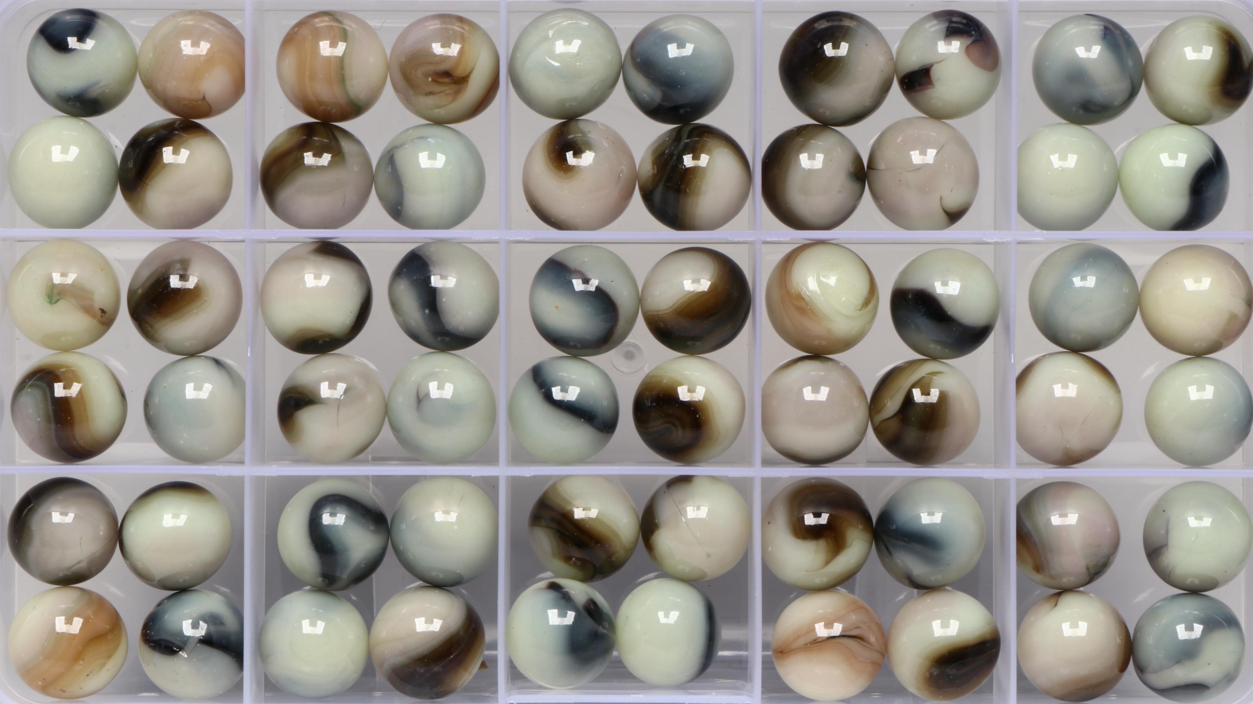 JABO Classics, Swirl, Patch, Tank Wash, Uranium and More Multicolor Marbles