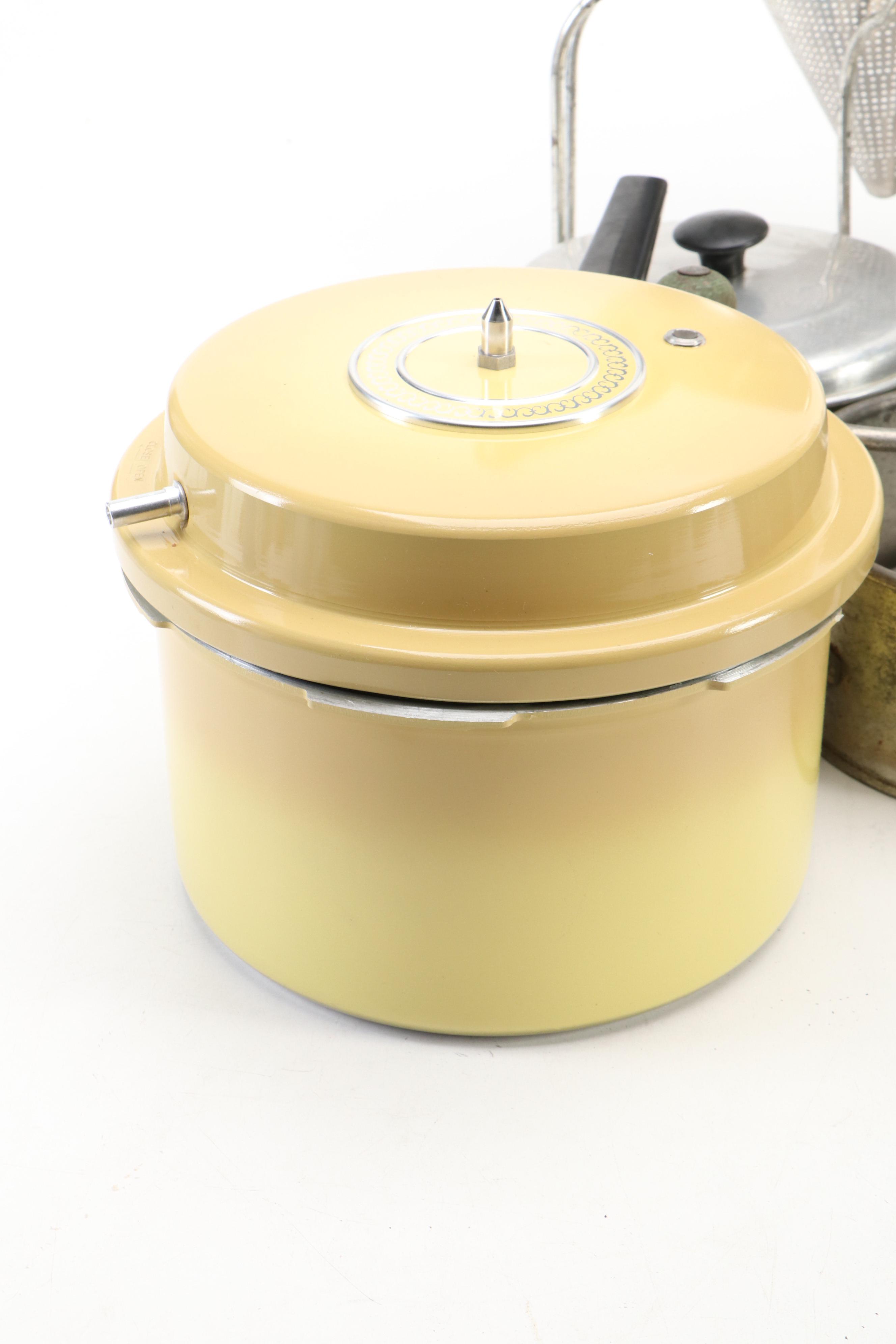 Mirro Aluminum Company Four Quart Pressure Cooker and Other Kitchen Gadgets