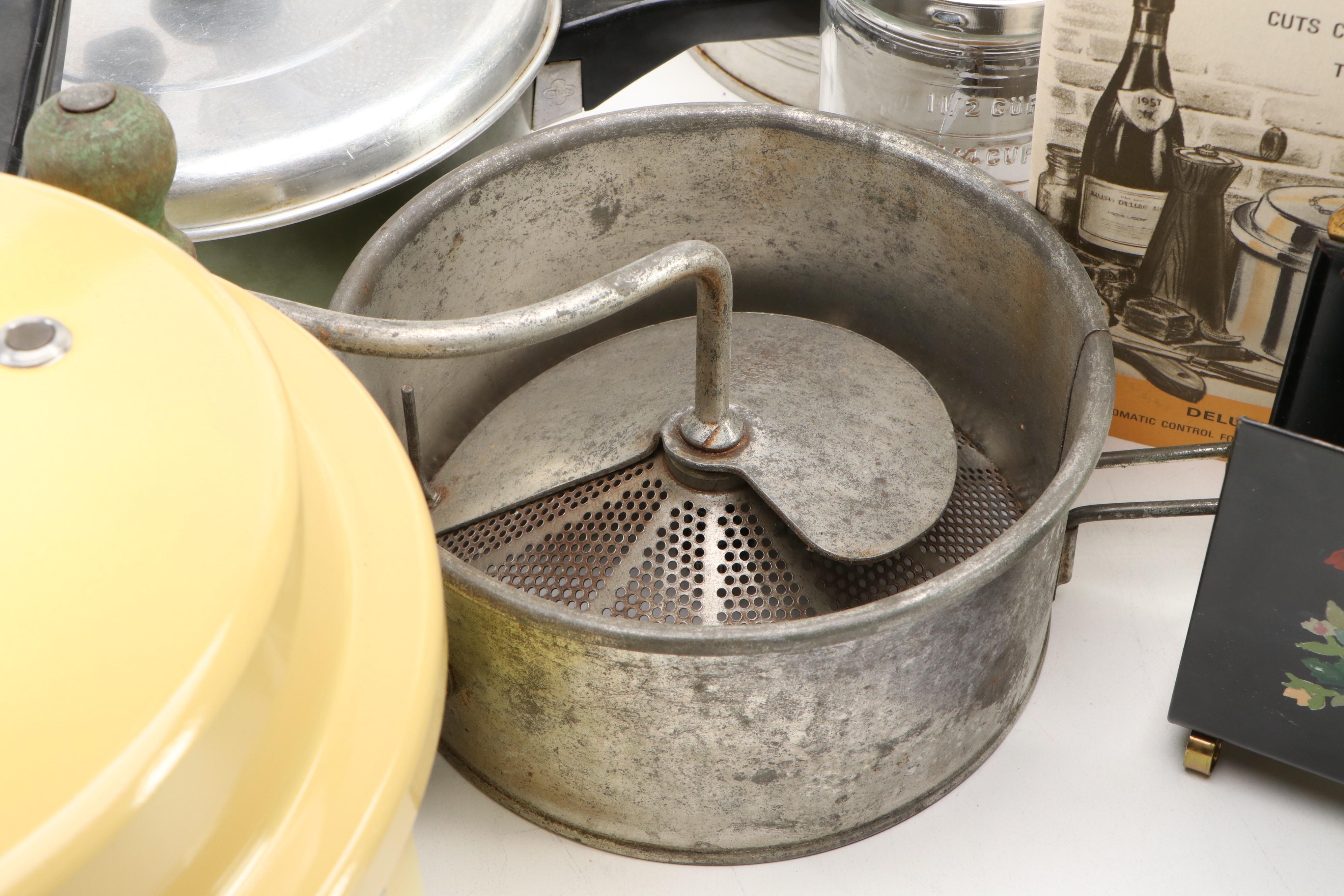 Mirro Aluminum Company Four Quart Pressure Cooker and Other Kitchen Gadgets