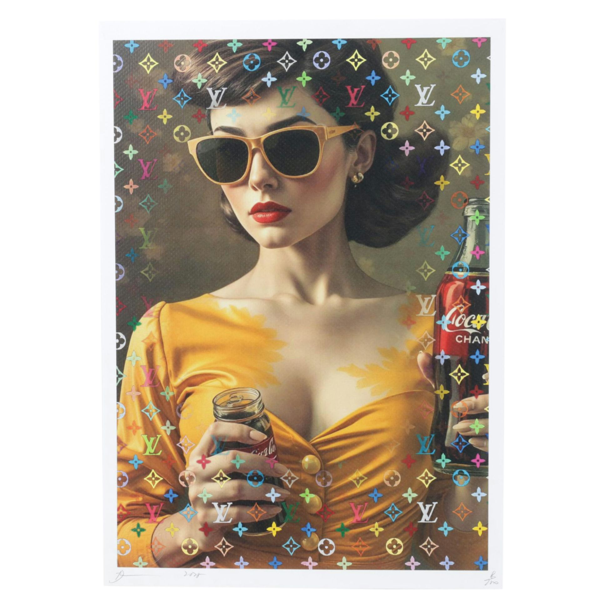 Death NYC Pop Art Homage to Louis Vuitton x Coca-Cola, 2025