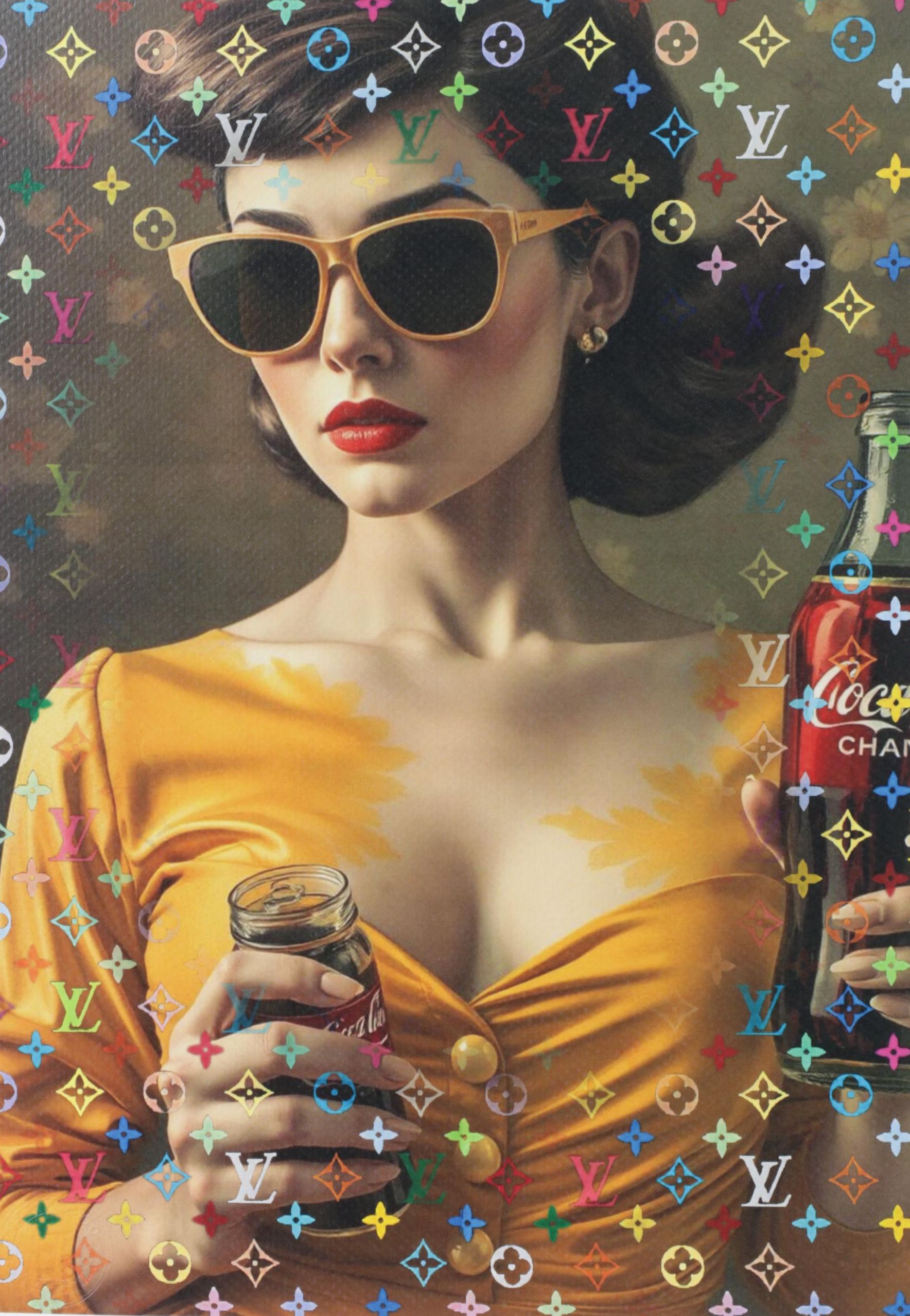 Death NYC Pop Art Homage to Louis Vuitton x Coca-Cola, 2025