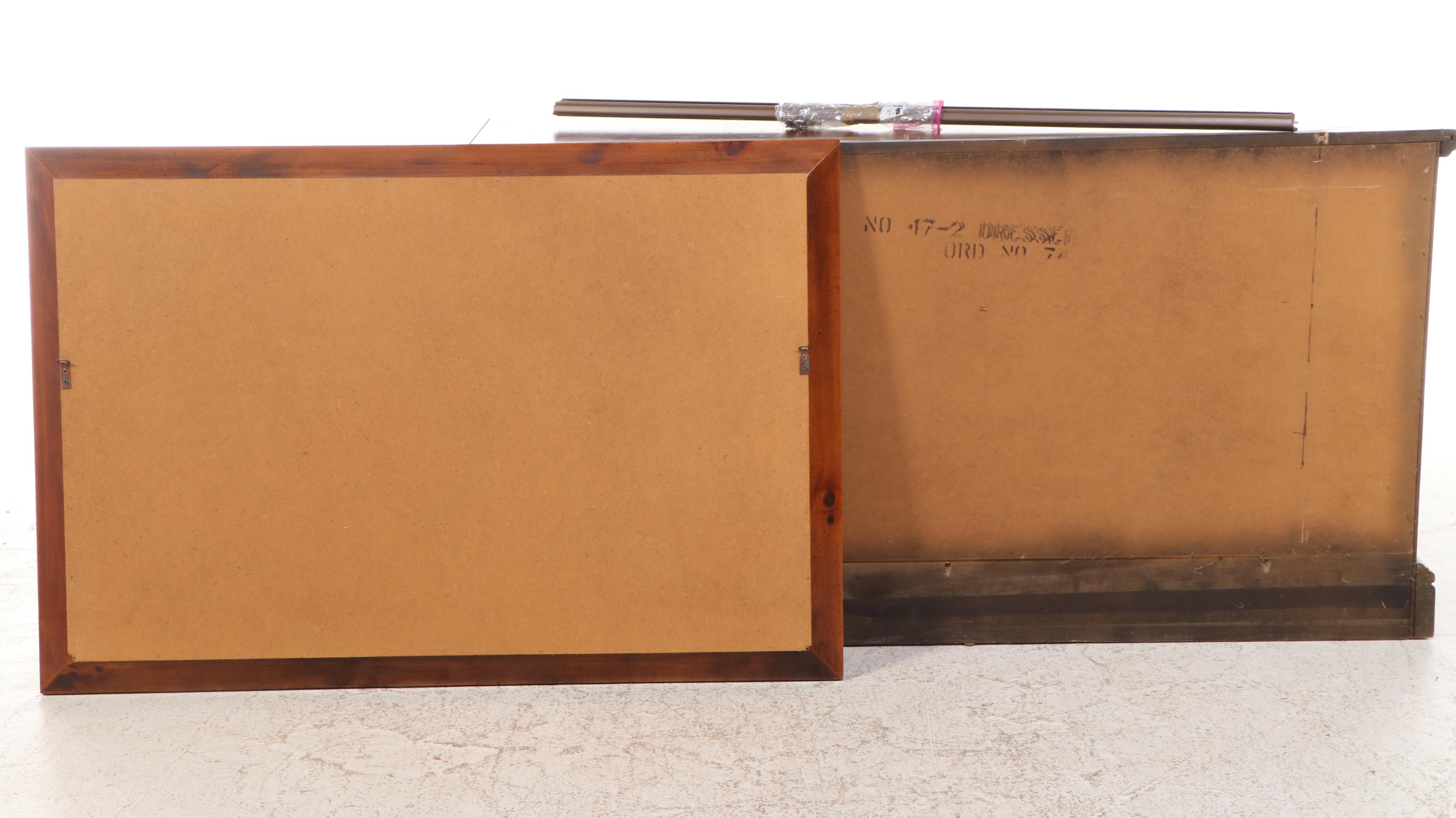 Hooker Furniture Bicentennial Collection Pine Dresser with Mirror, Late 20th C.