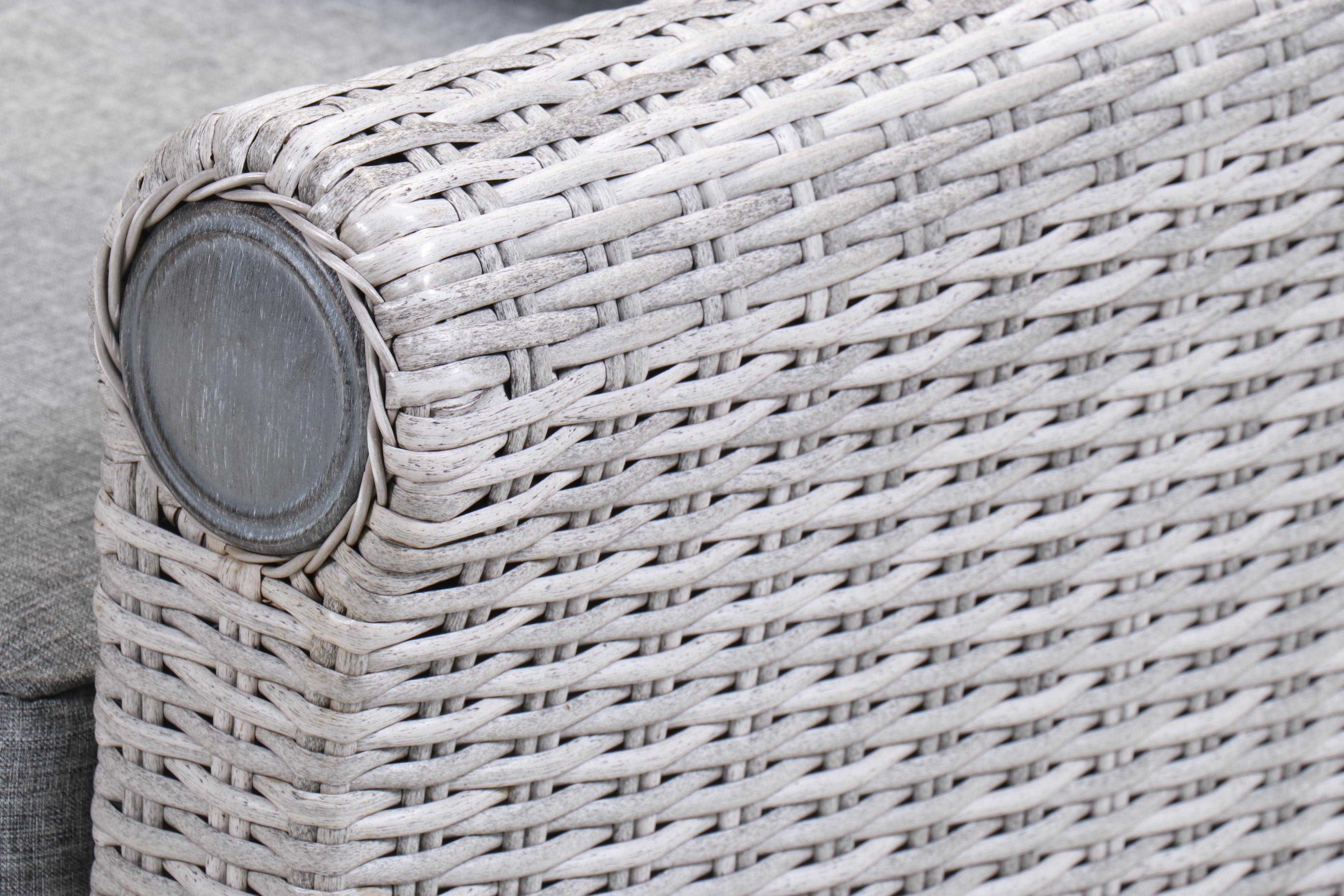 Broyhill Contemporary Resin Wicker Patio Sectional, Coffee Table, and Ottomans