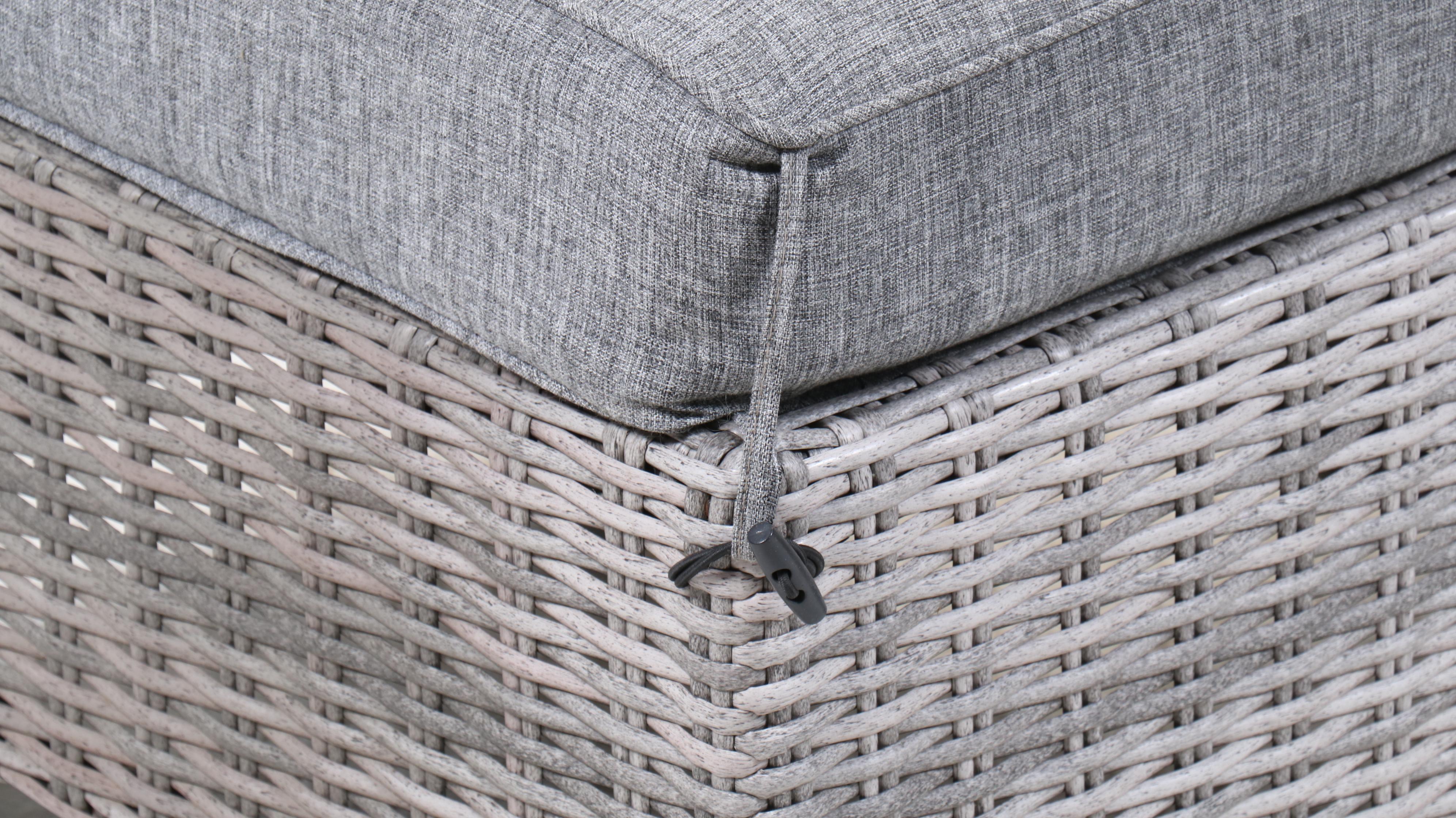 Broyhill Contemporary Resin Wicker Patio Sectional, Coffee Table, and Ottomans