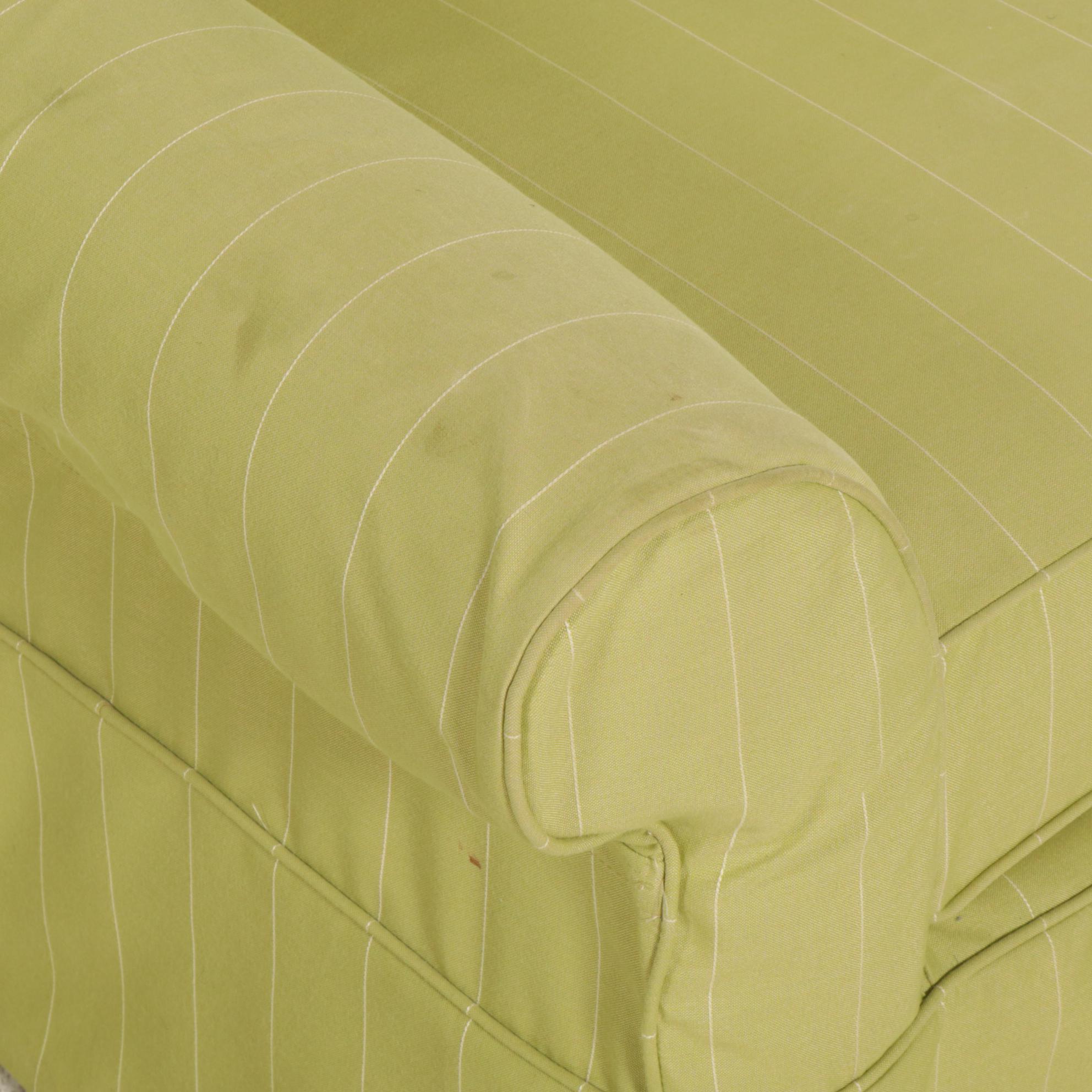 Crate & Barrel Slip Covered Armchair