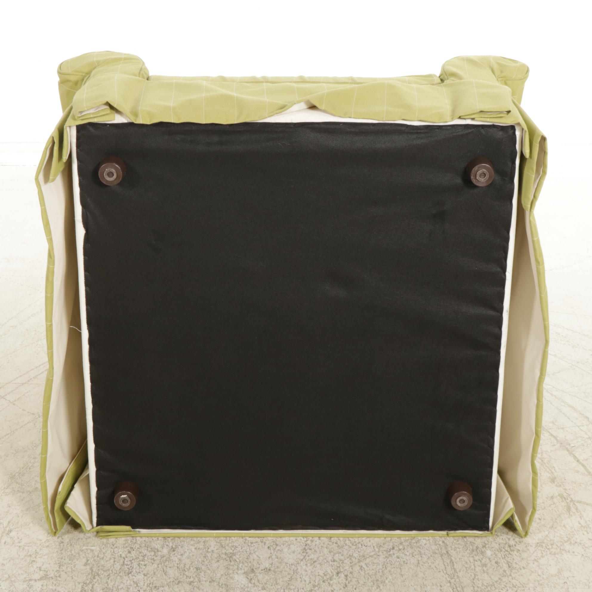 Crate & Barrel Slip Covered Armchair