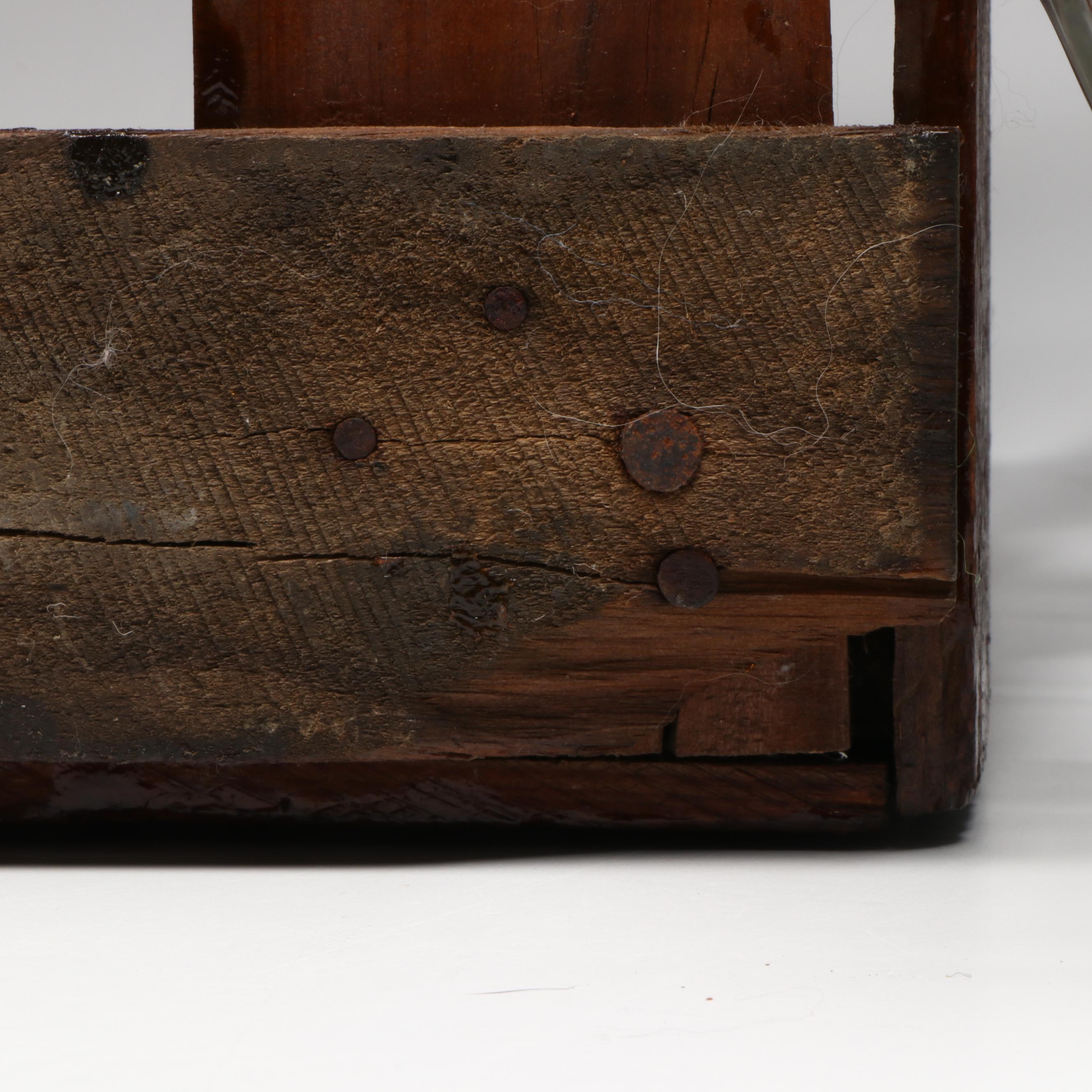 Crisa Glass Carboy Bottle in Wooden Storage Crate