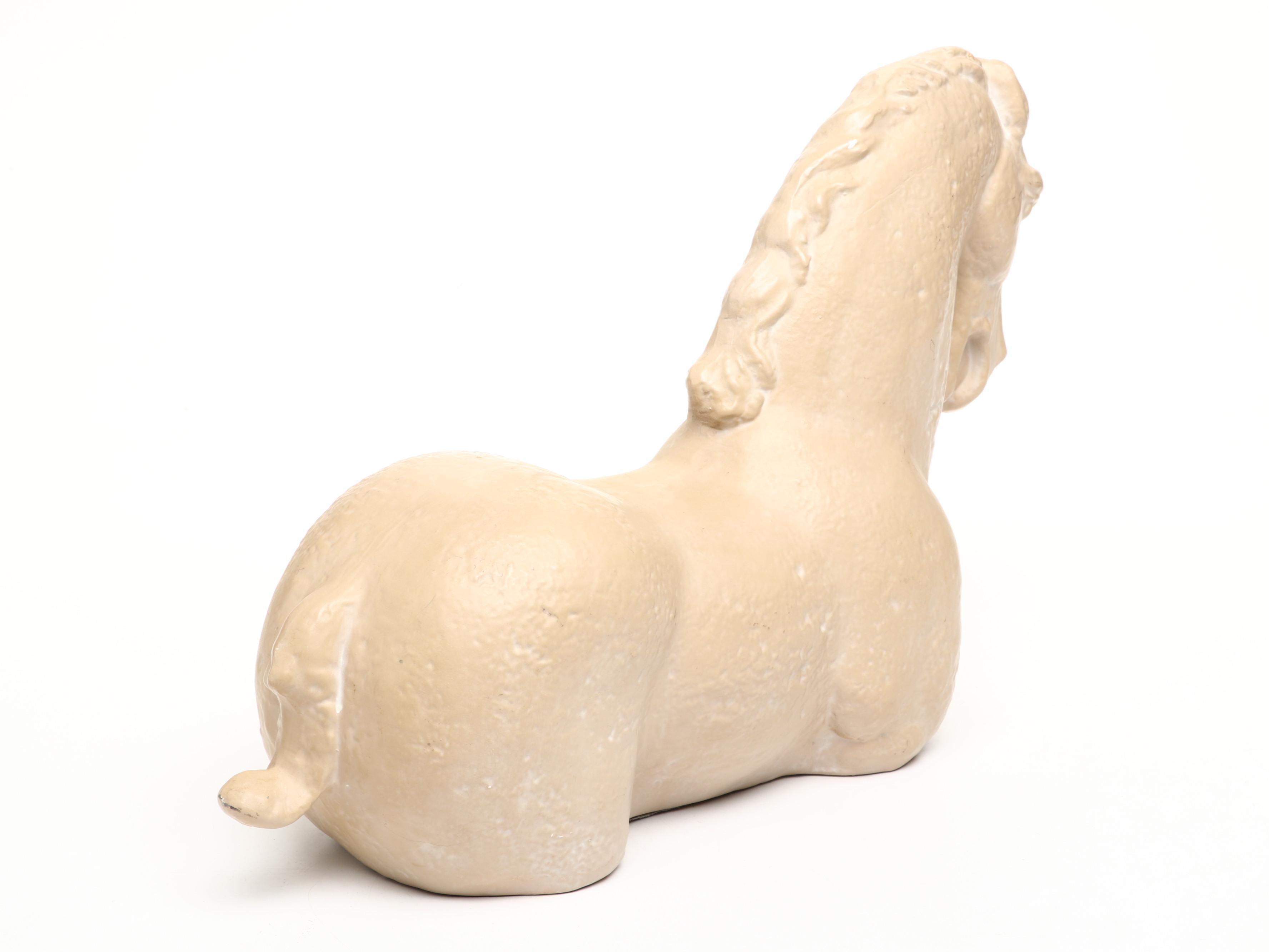 Tang Dynasty Style Ceramic Horse Figurine