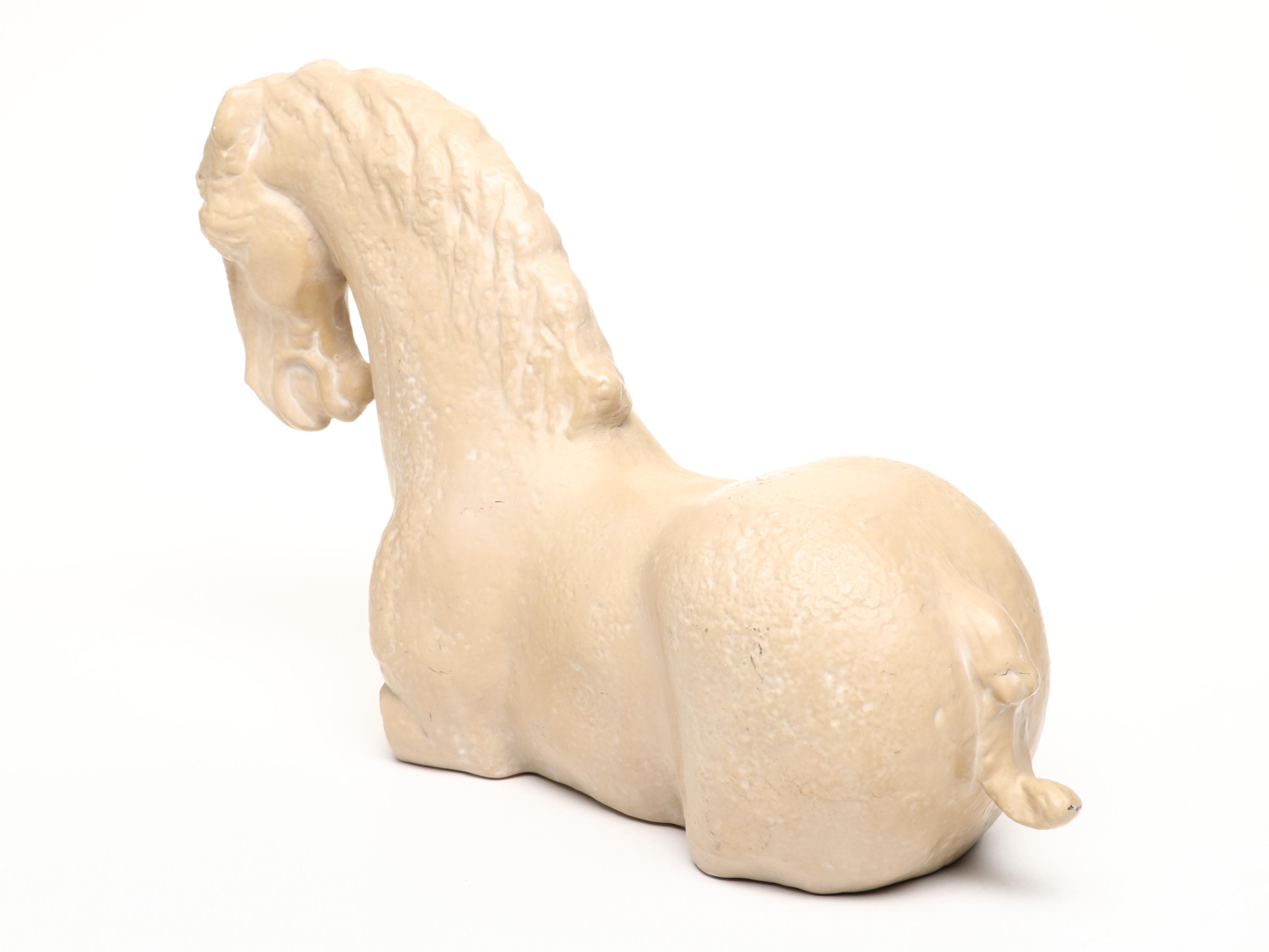 Tang Dynasty Style Ceramic Horse Figurine