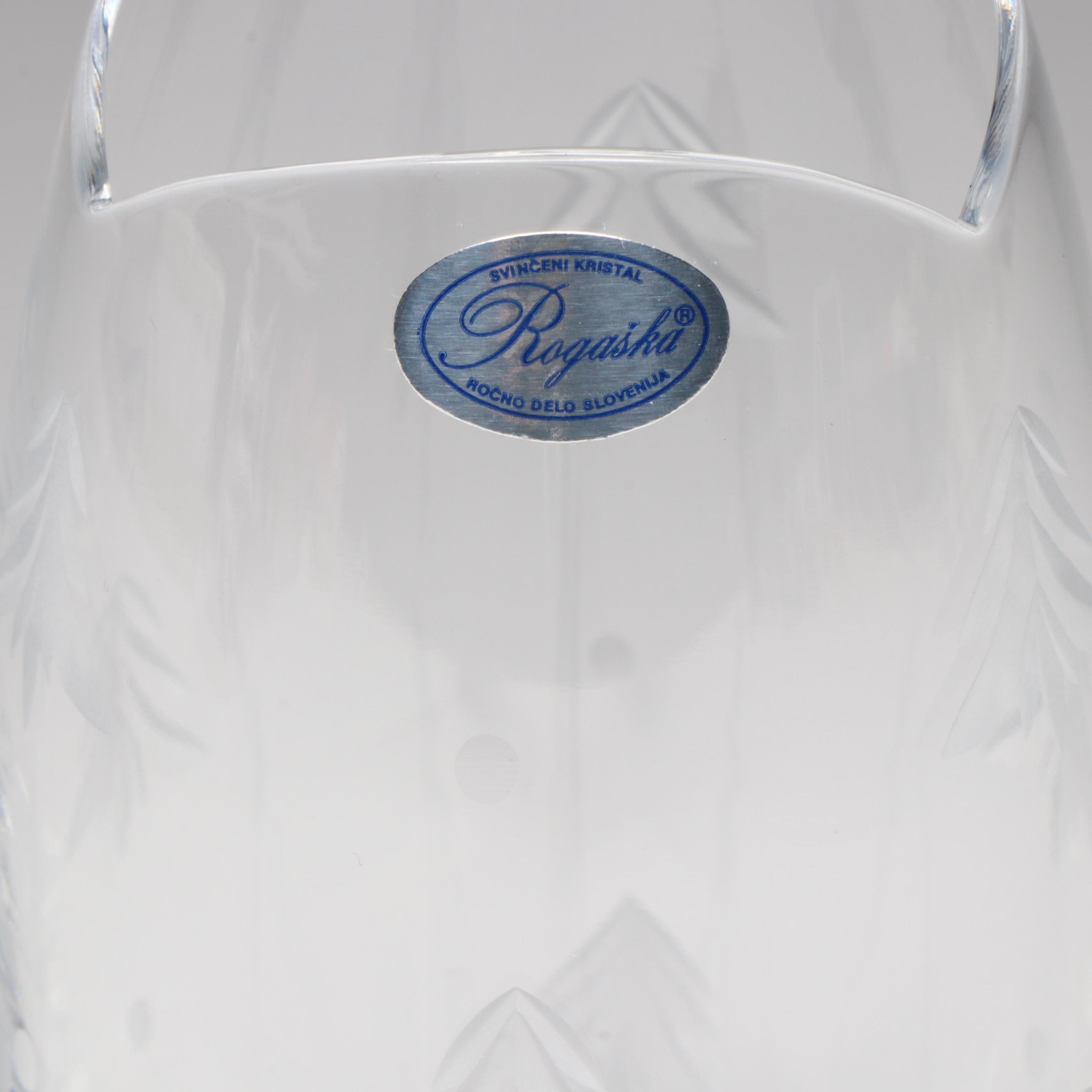 Swarovski Masquerade "Harlequin" Figurine with Rogaška Crystal Vase