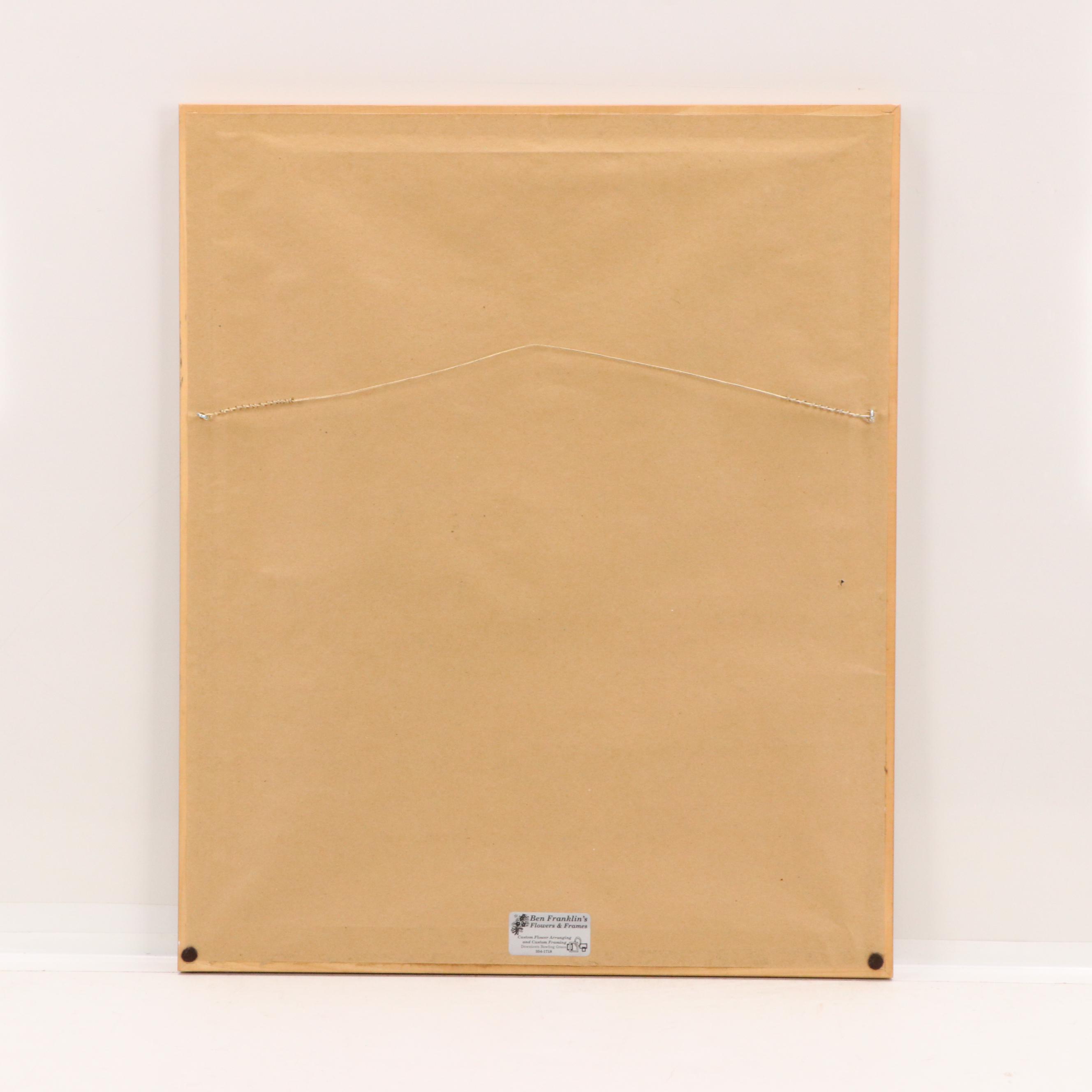 Prague Cityscape Oil Painting of Charles Bridge, 2001