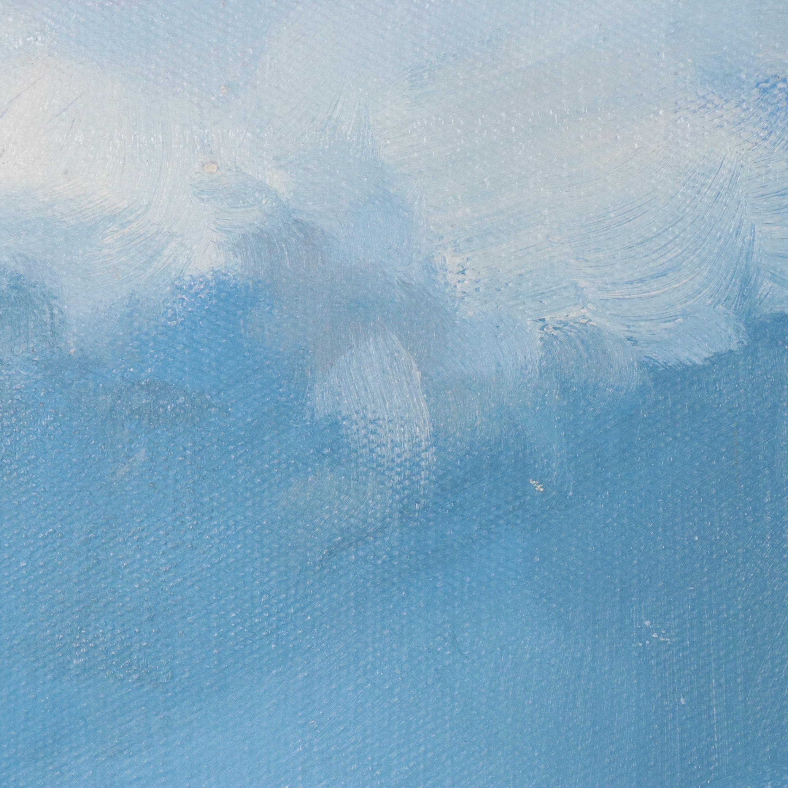 Kingston Pond Landscape Oil Painting, 21st Century