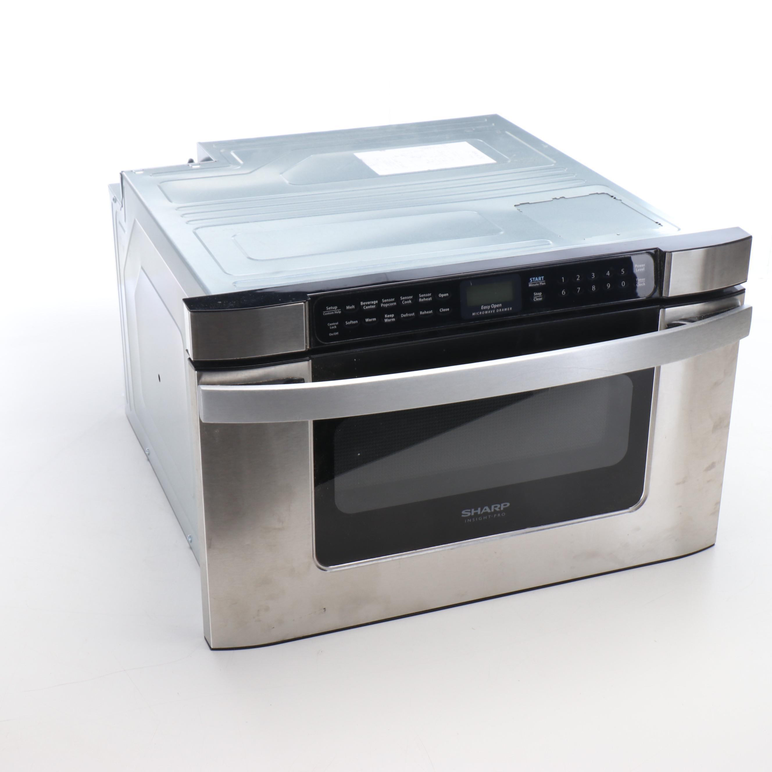 Sharp Insight Pro 1.2 Cu Ft Stainless Steel Microwave Drawer, 2016