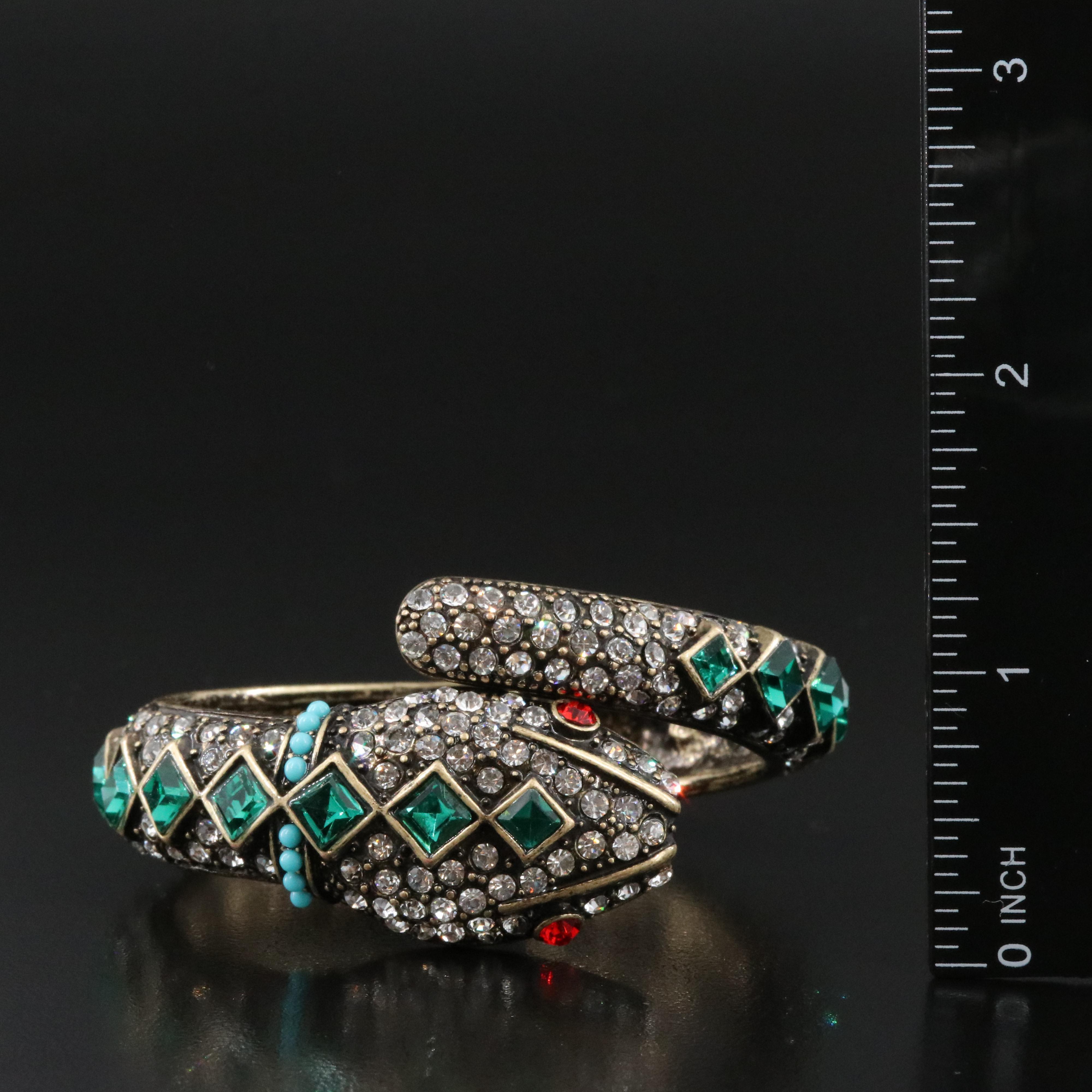 Kenneth Jay Lane Rhinestone Serpent Cuff