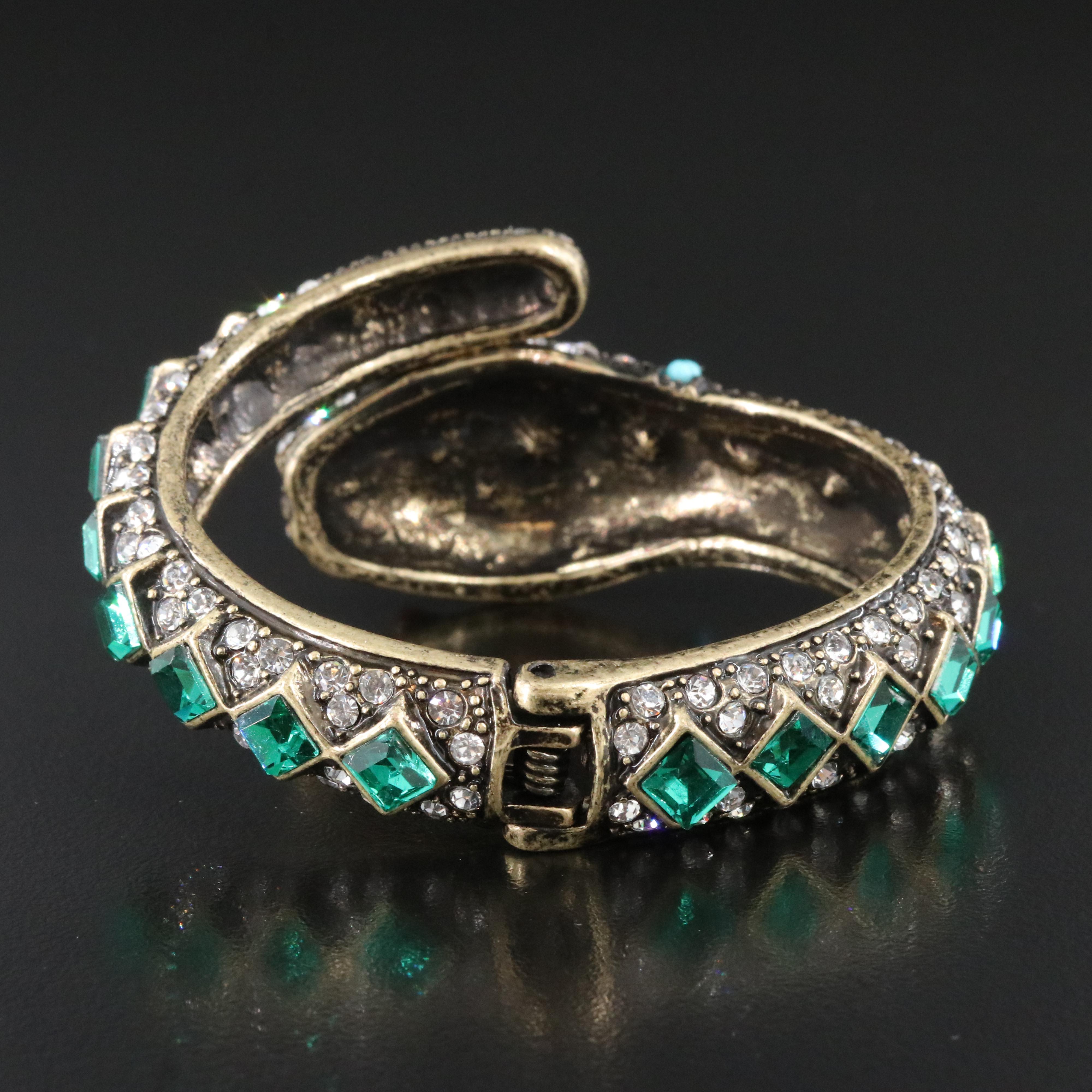 Kenneth Jay Lane Rhinestone Serpent Cuff