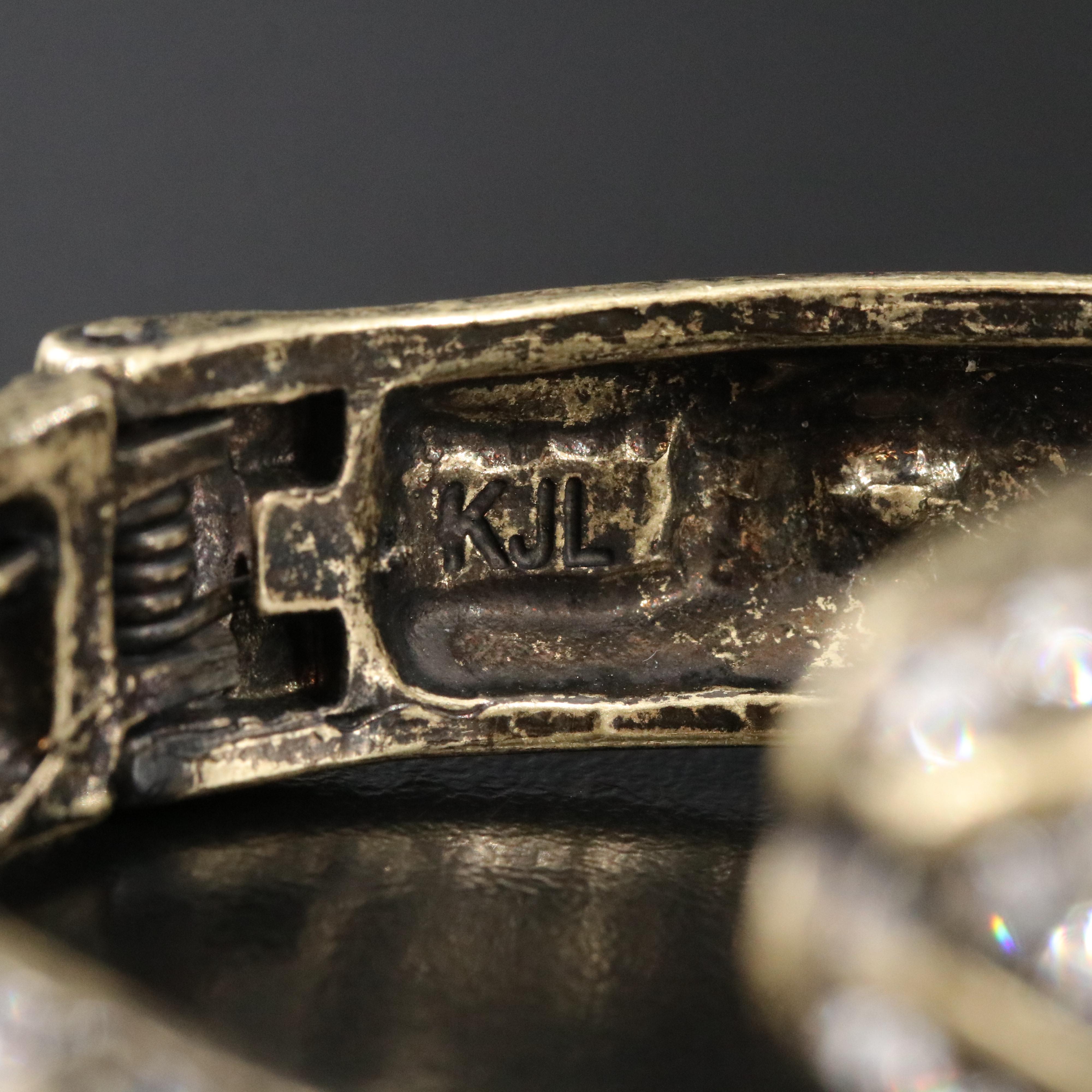 Kenneth Jay Lane Rhinestone Serpent Cuff