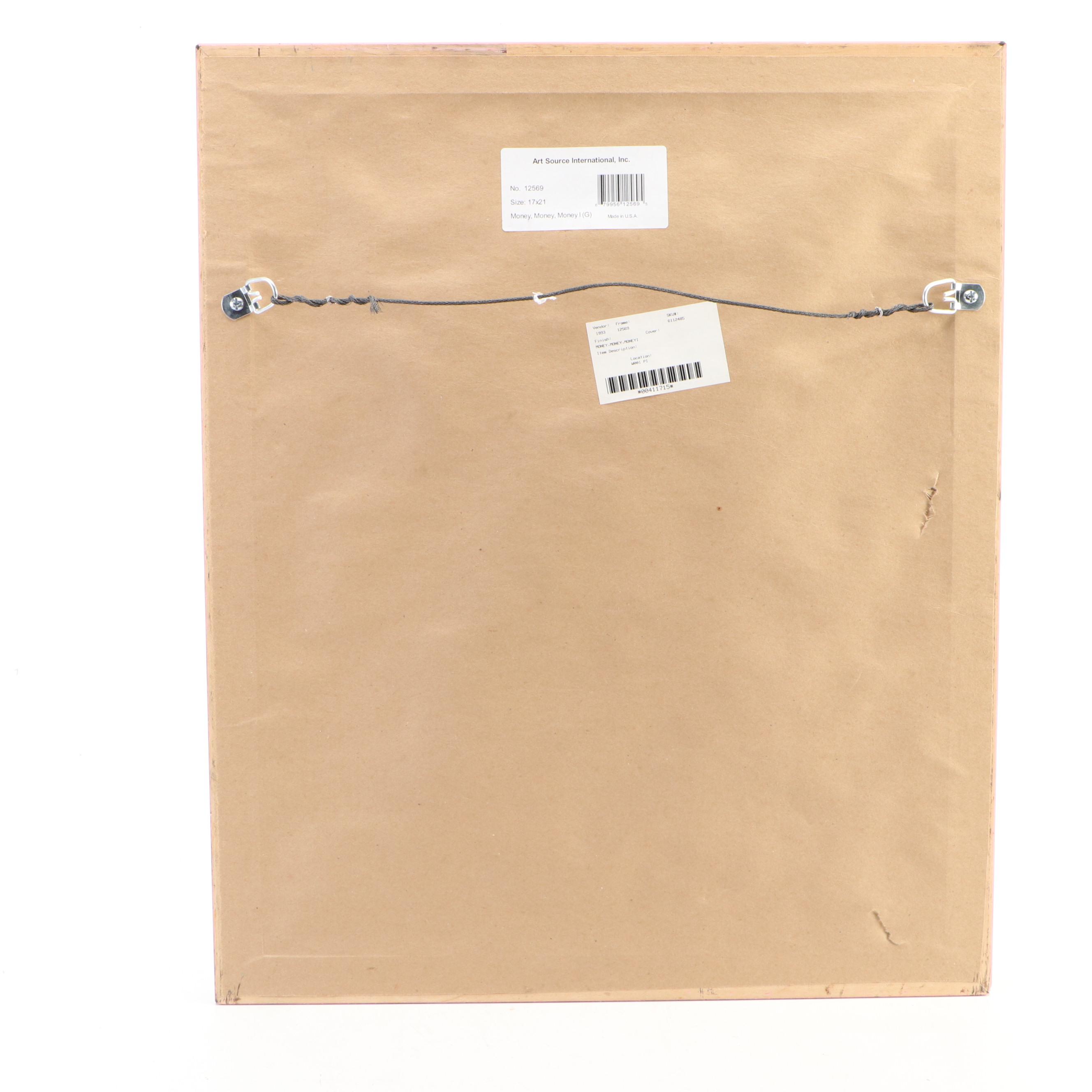 Framed Reproduction Prints of U.S and Candadian State Currencies