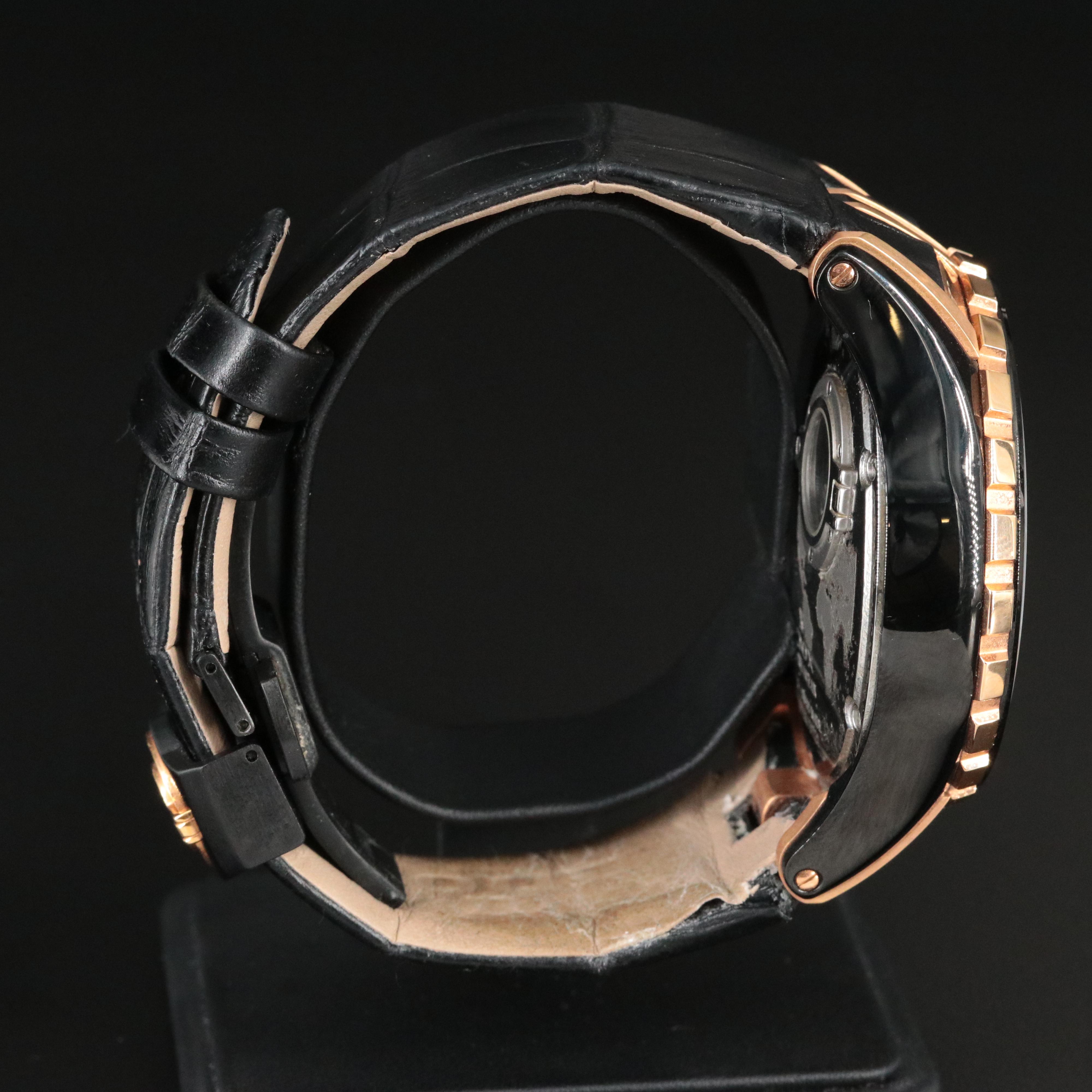 Edox Grand Ocean Chronograph Grey 48mm PVD Steel Automatic Watch