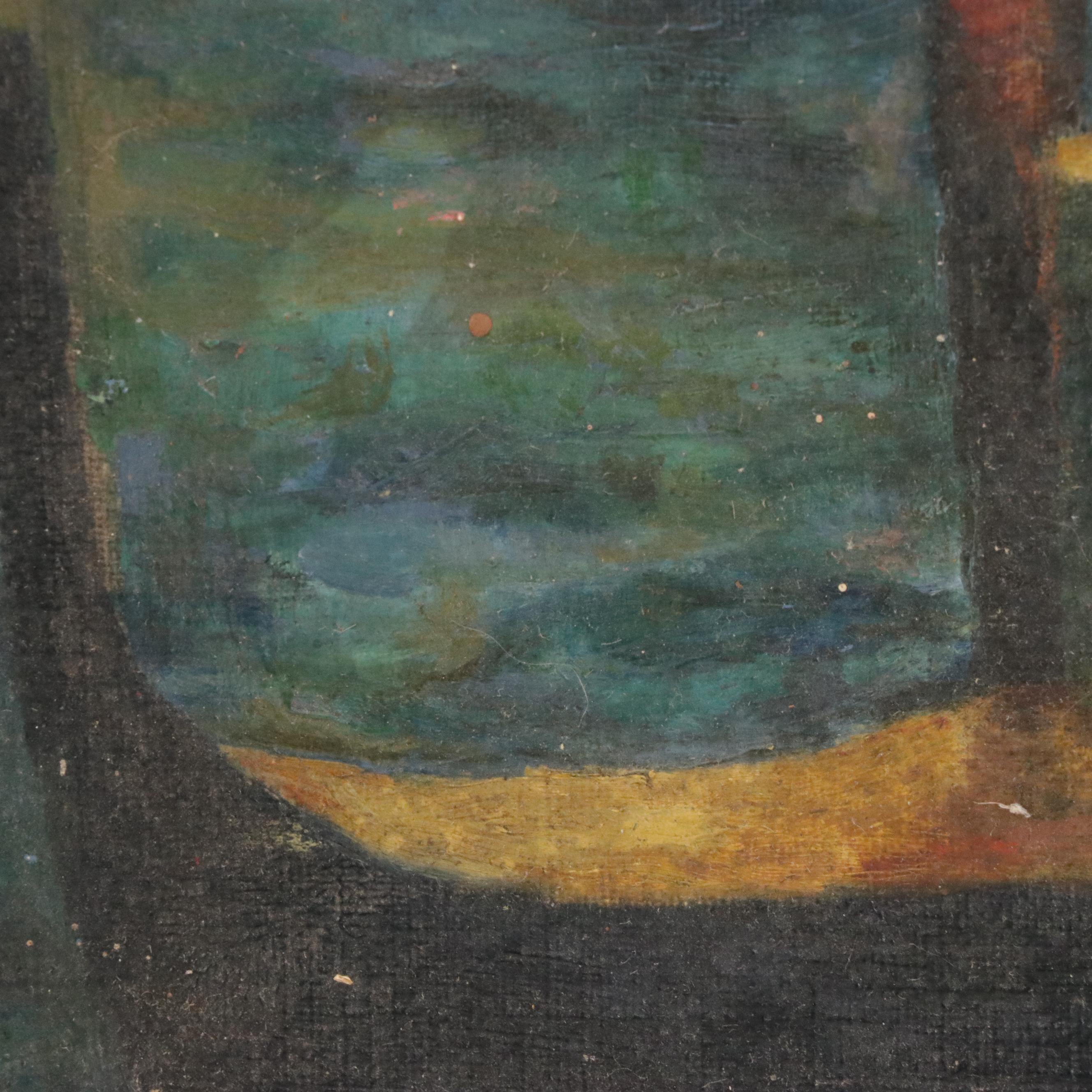 Frank S. Dobbs Venetian Cityscape Oil Painting, 1934