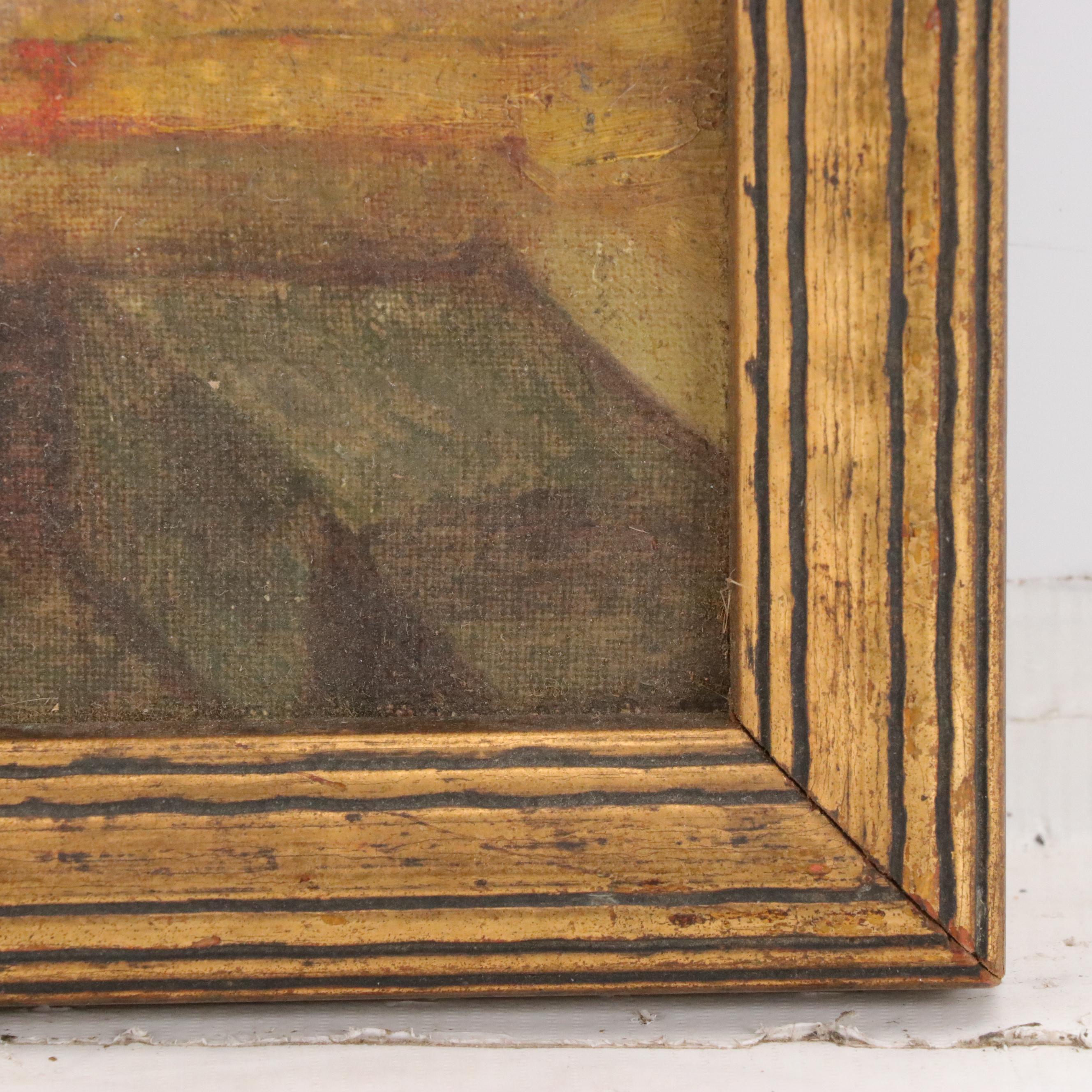 Frank S. Dobbs Venetian Cityscape Oil Painting, 1934