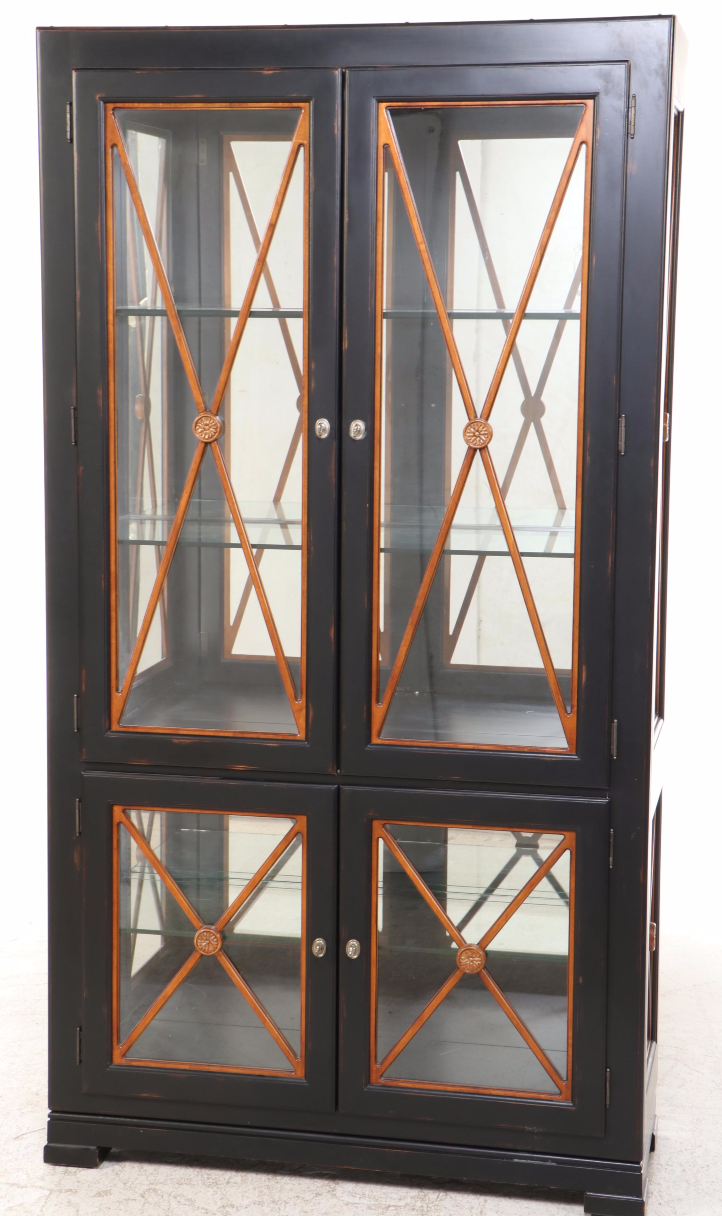 Lillian August for Drexel-Heritage Painted Wood Display Cabinet