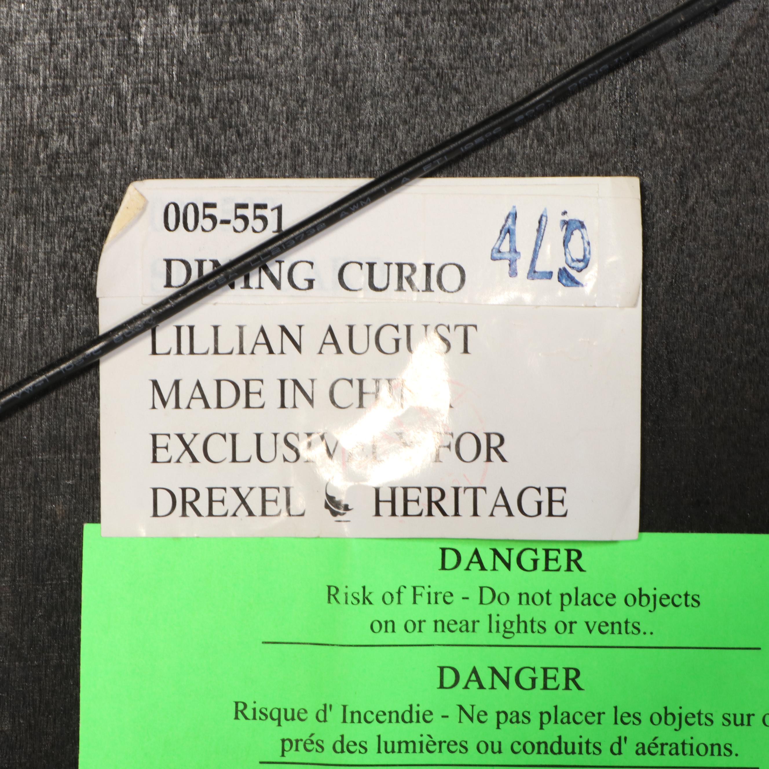 Lillian August for Drexel-Heritage Painted Wood Display Cabinet