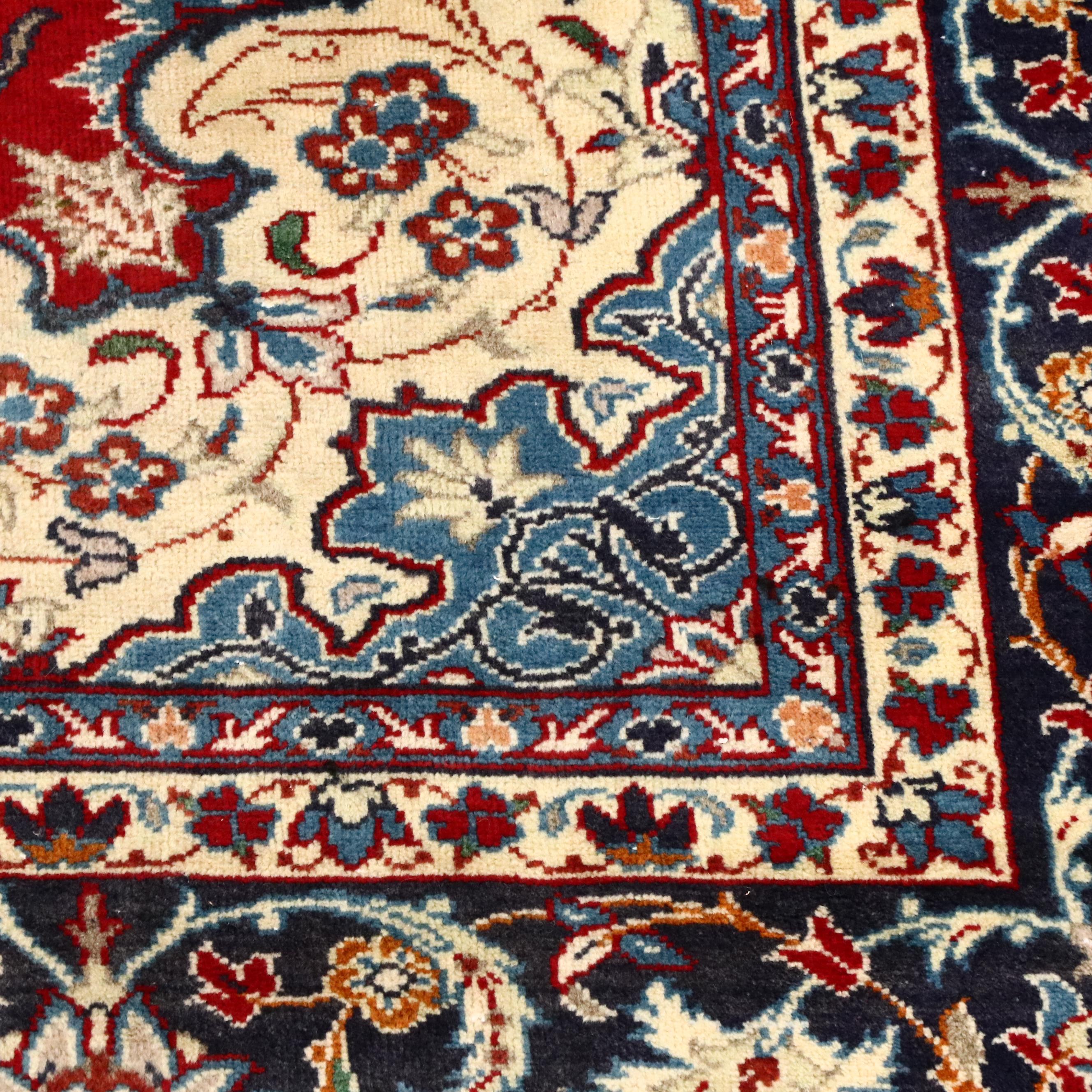 7'7 x 11'3 Hand-Knotted Persian Nain Area Rug