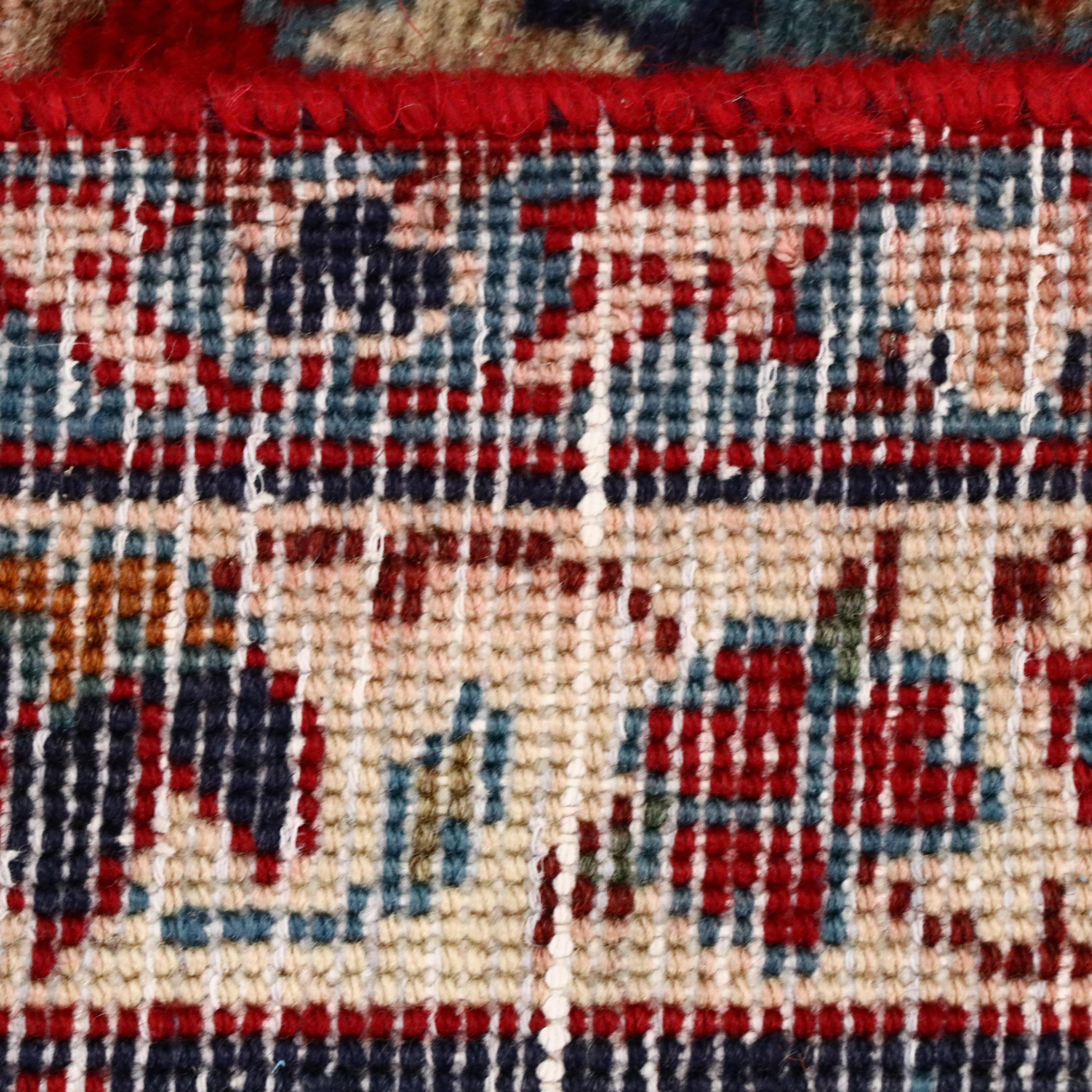 7'7 x 11'3 Hand-Knotted Persian Nain Area Rug