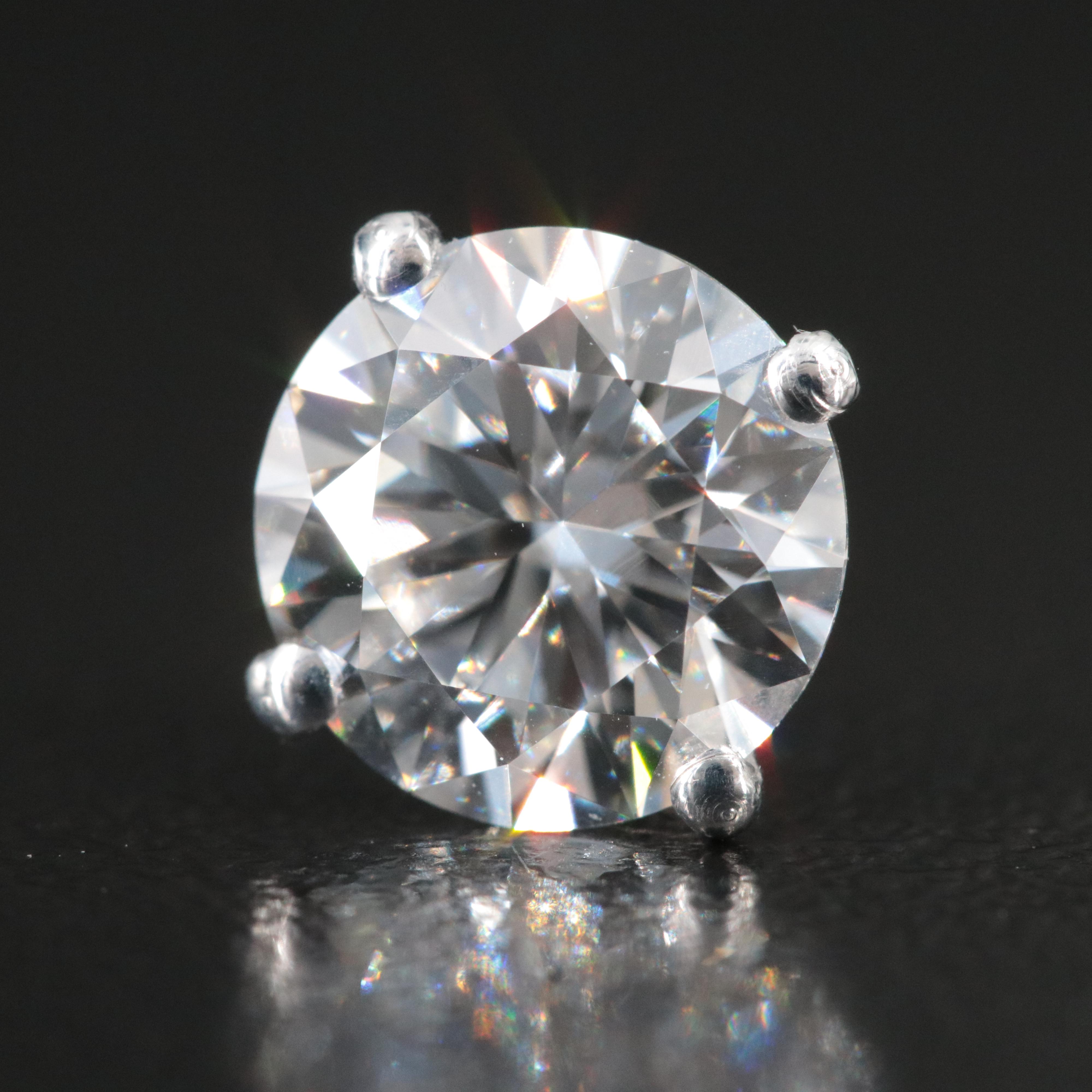 18K 3.71 CTW Lab Grown Diamond Stud Earrings with IGI Reports