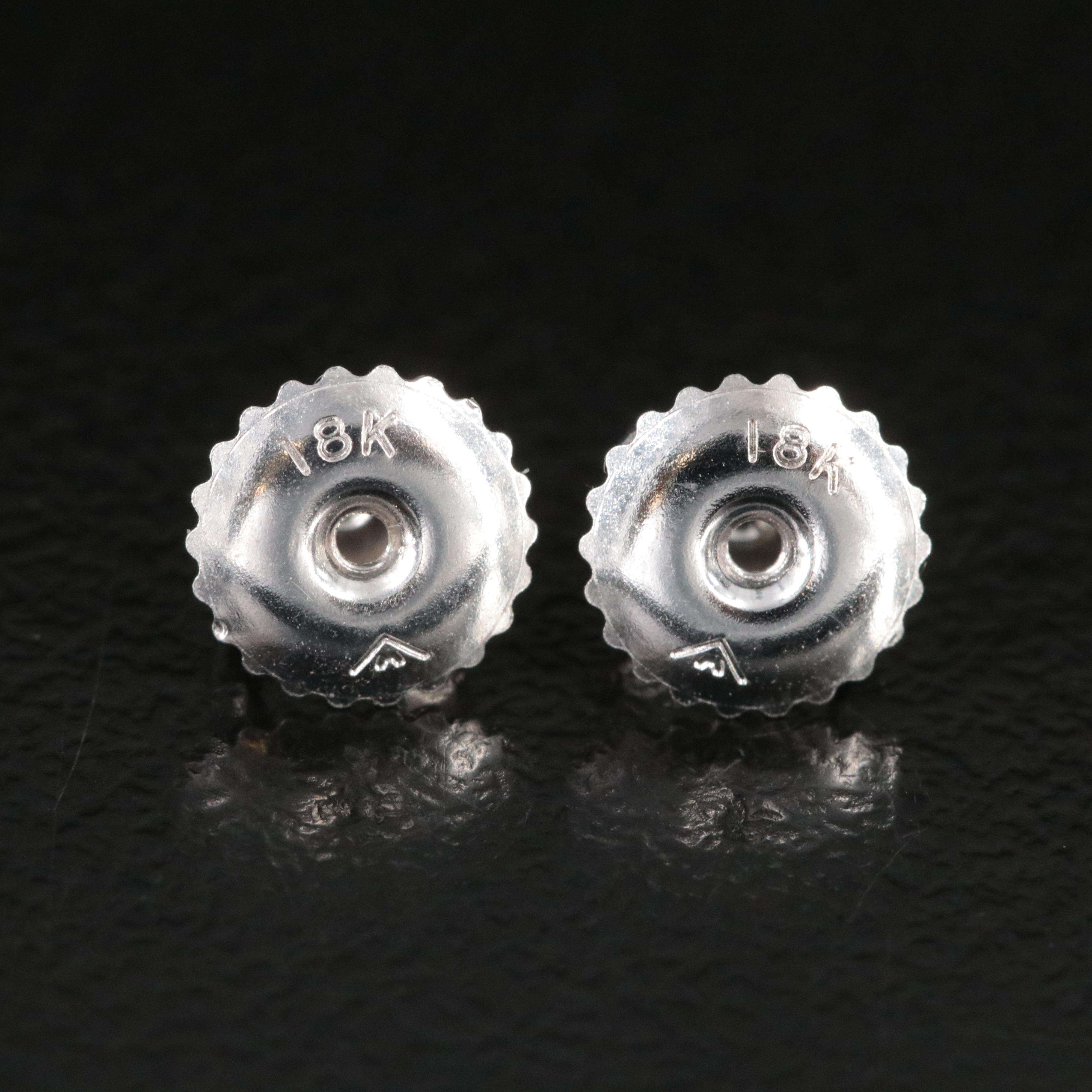 18K 3.71 CTW Lab Grown Diamond Stud Earrings with IGI Reports